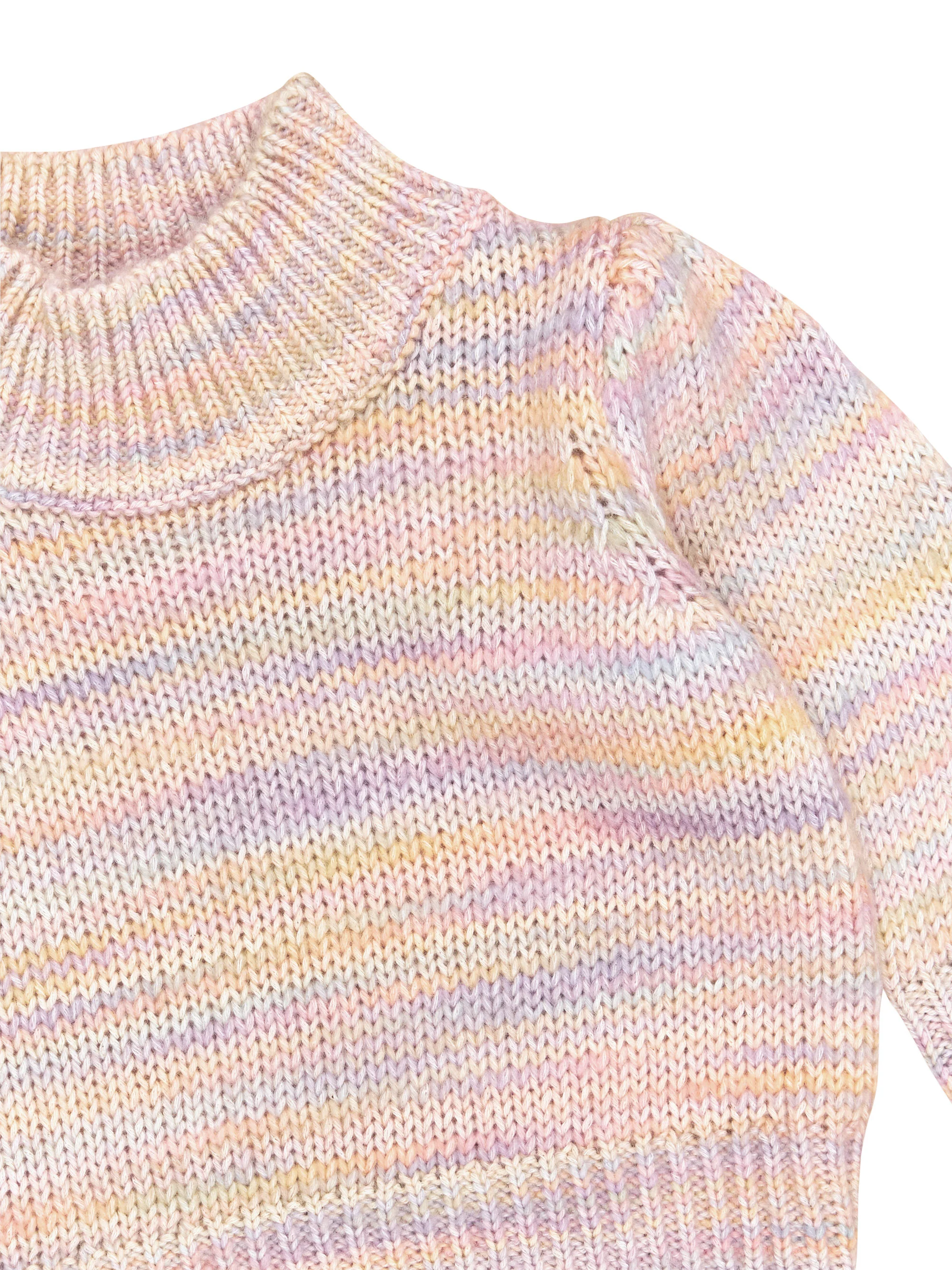 Knit Puff Jumper - Rainbow - Image 2