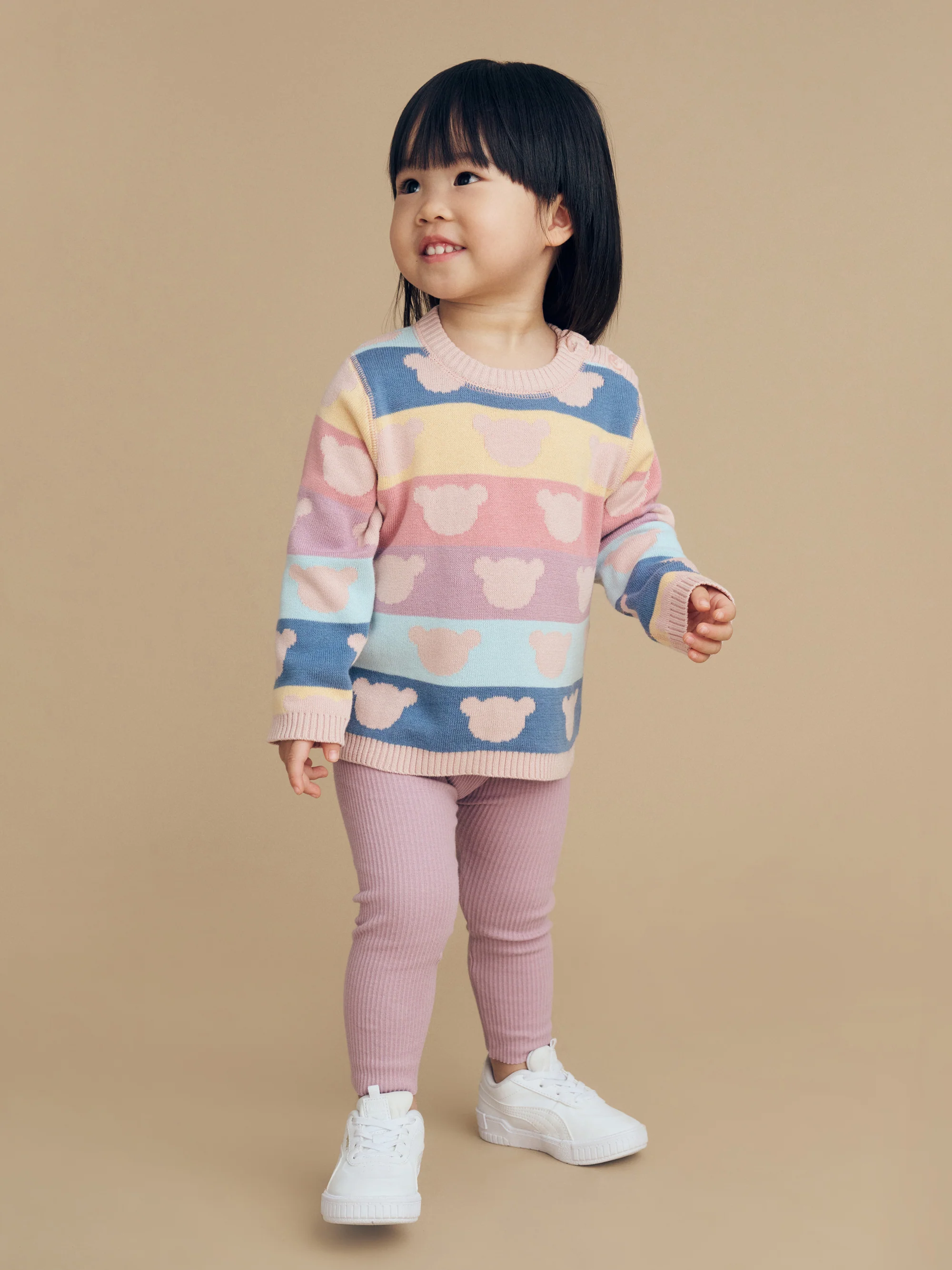 Huxbaby Lilac Rib Legging - Image 2
