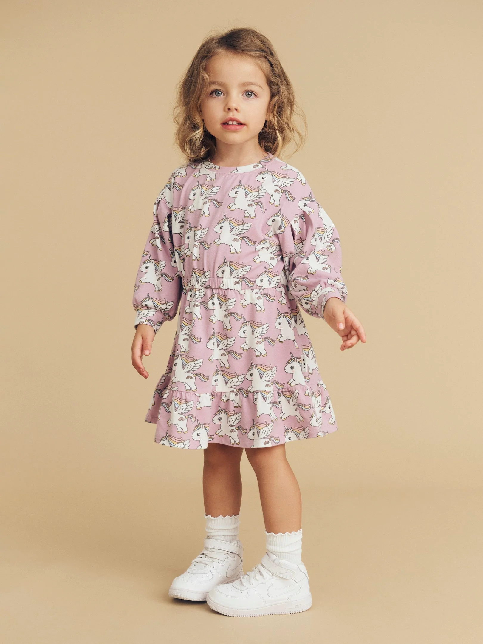 Magical Unicorn Drop Shoulder Dress - Orchid - Image 5