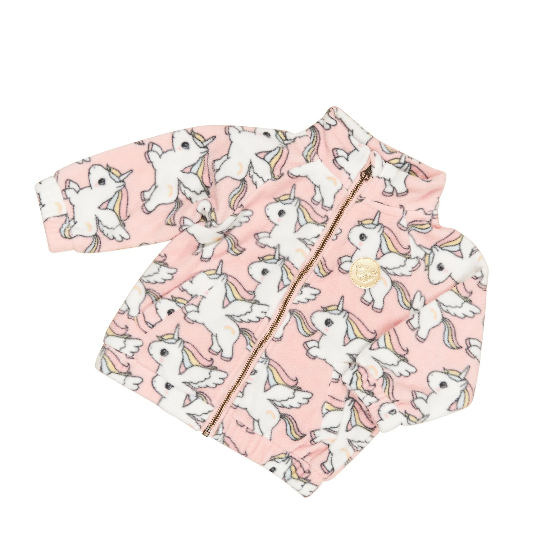 Magical Unicorn Fleece Jacket - Rosebud - Image 5