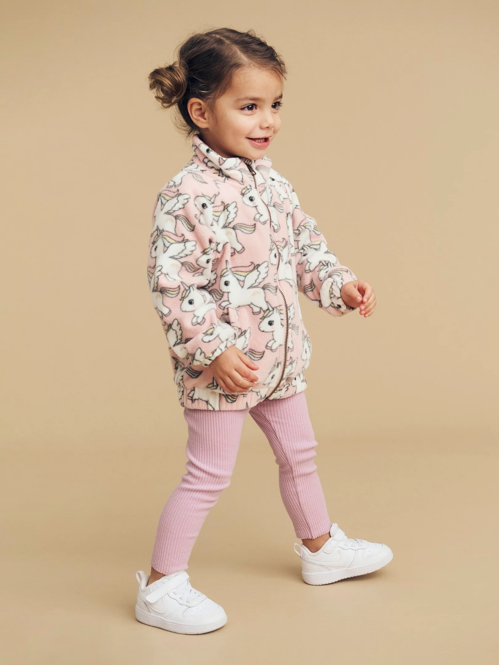 Magical Unicorn Fleece Jacket - Rosebud - Image 7
