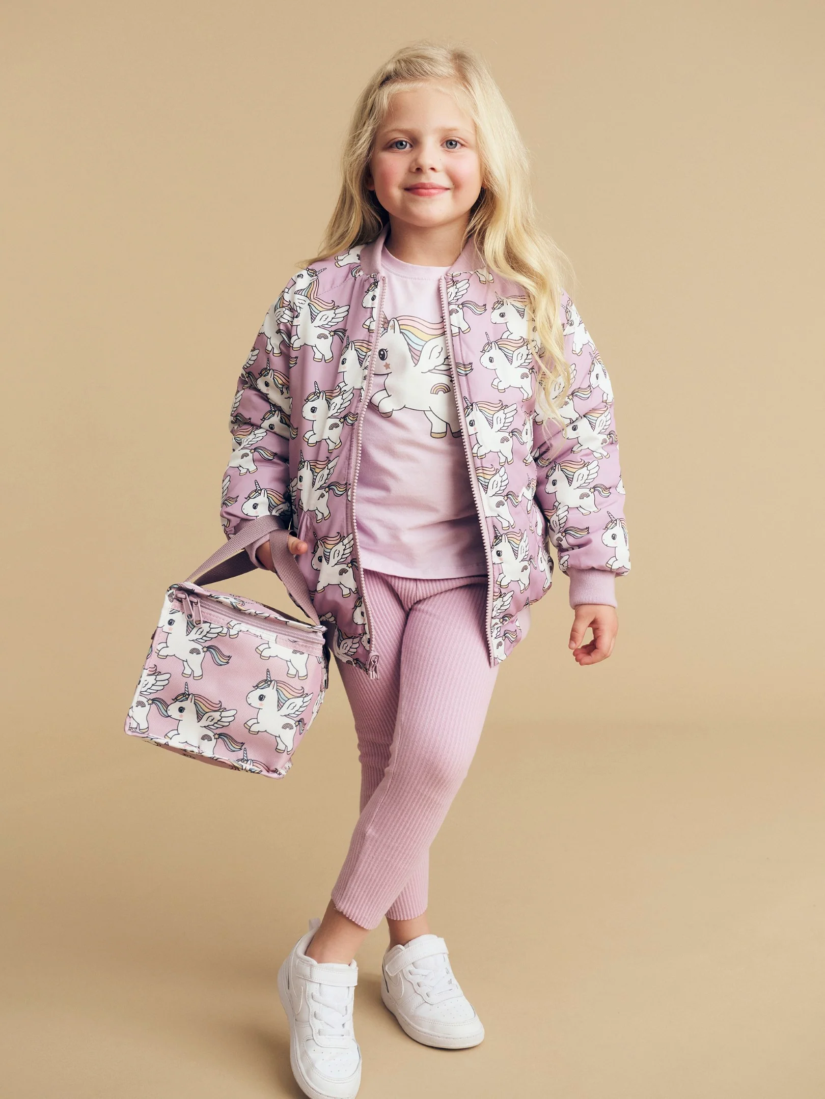 Magical Unicorn Reversible Bomber - Orchid - Image 2