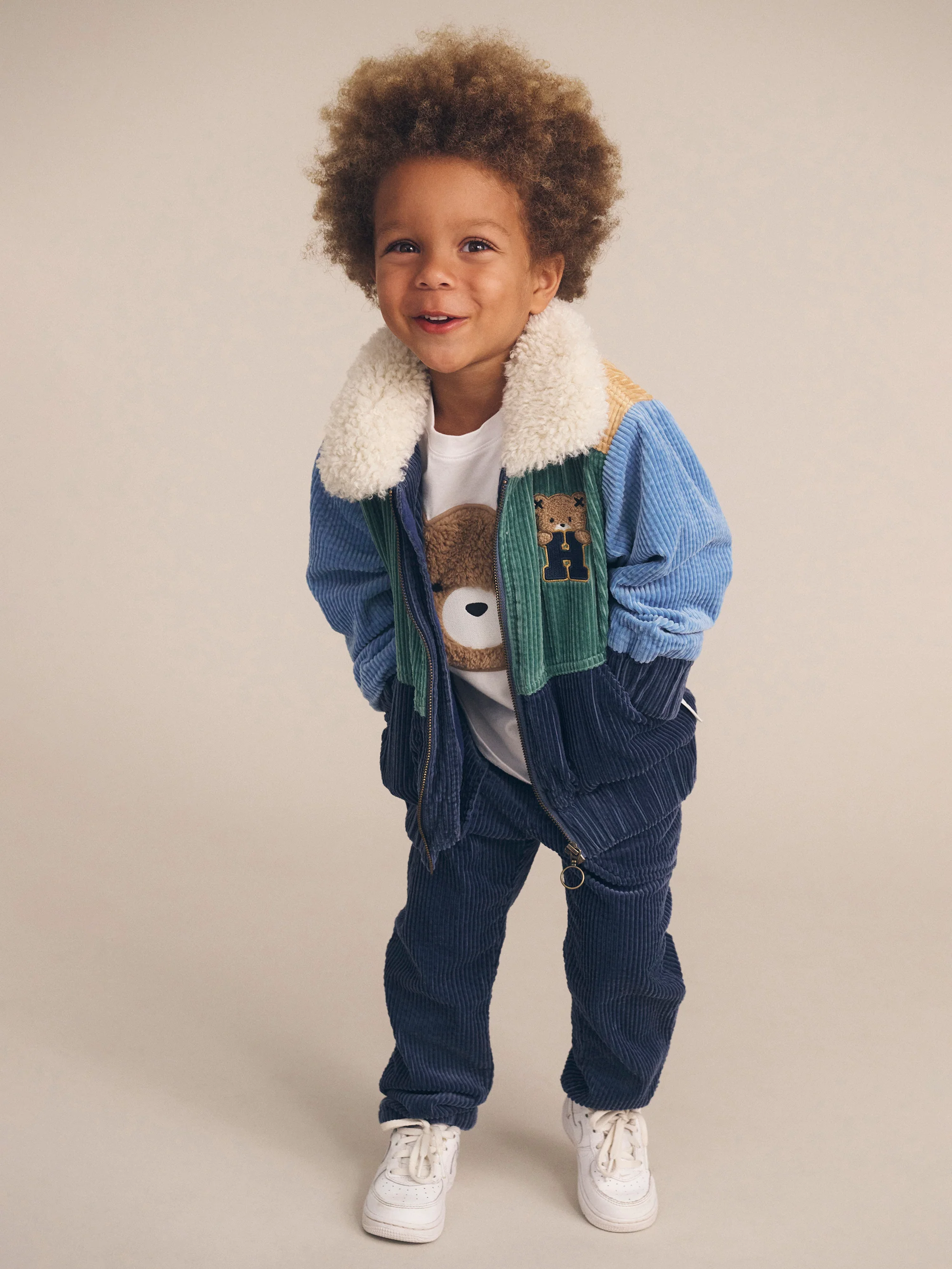 Huxbaby Midnight Colour Block Cord Jacket - Image 2