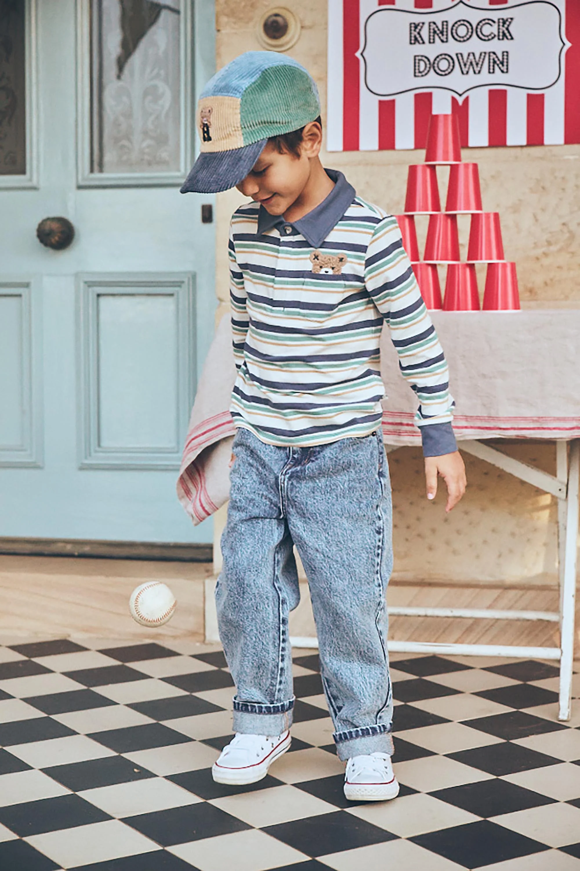 Huxbaby Multi Stripe Hiding Hux Polo - Image 2