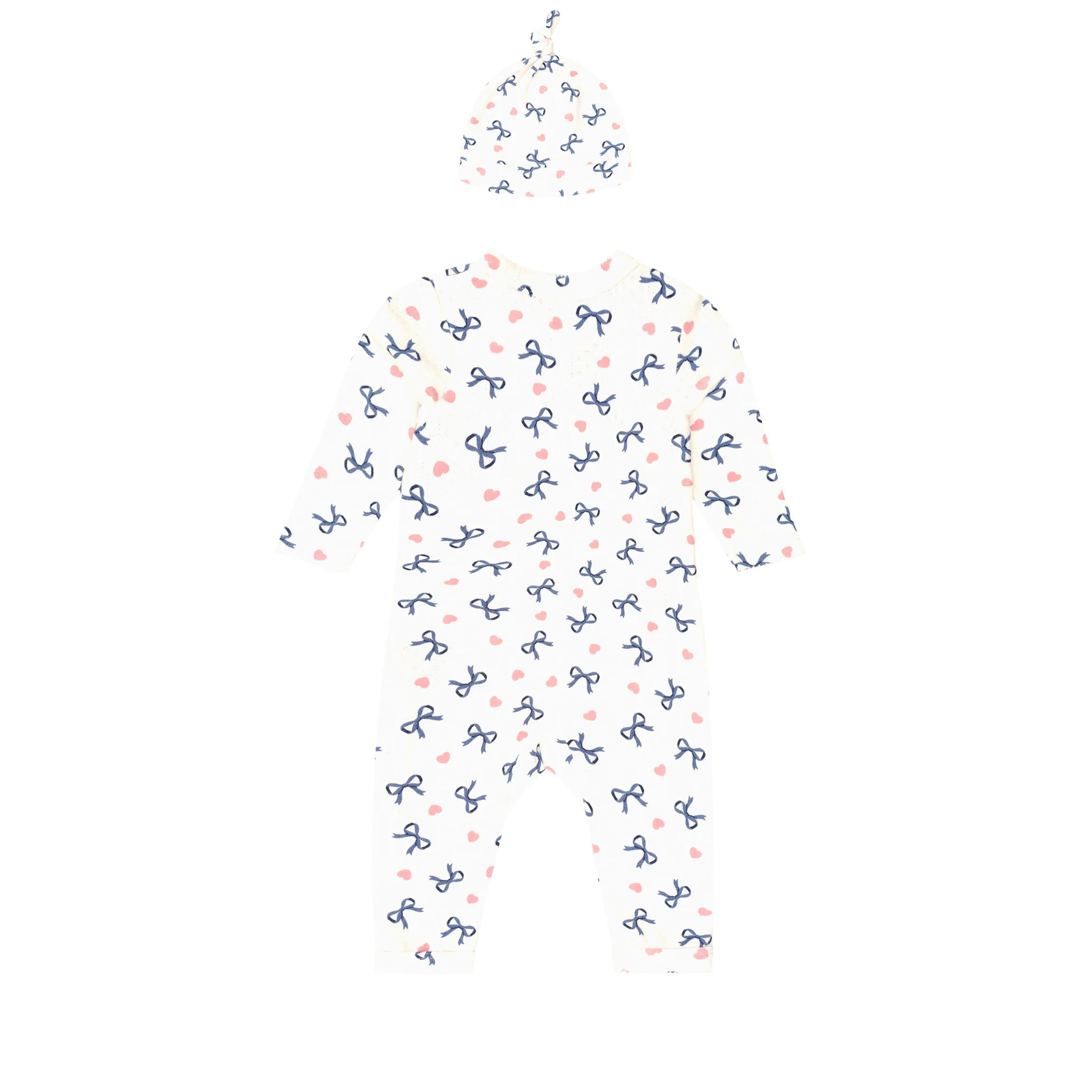 My First Hux Hearts And Bows  Newborn Romper - Image 4