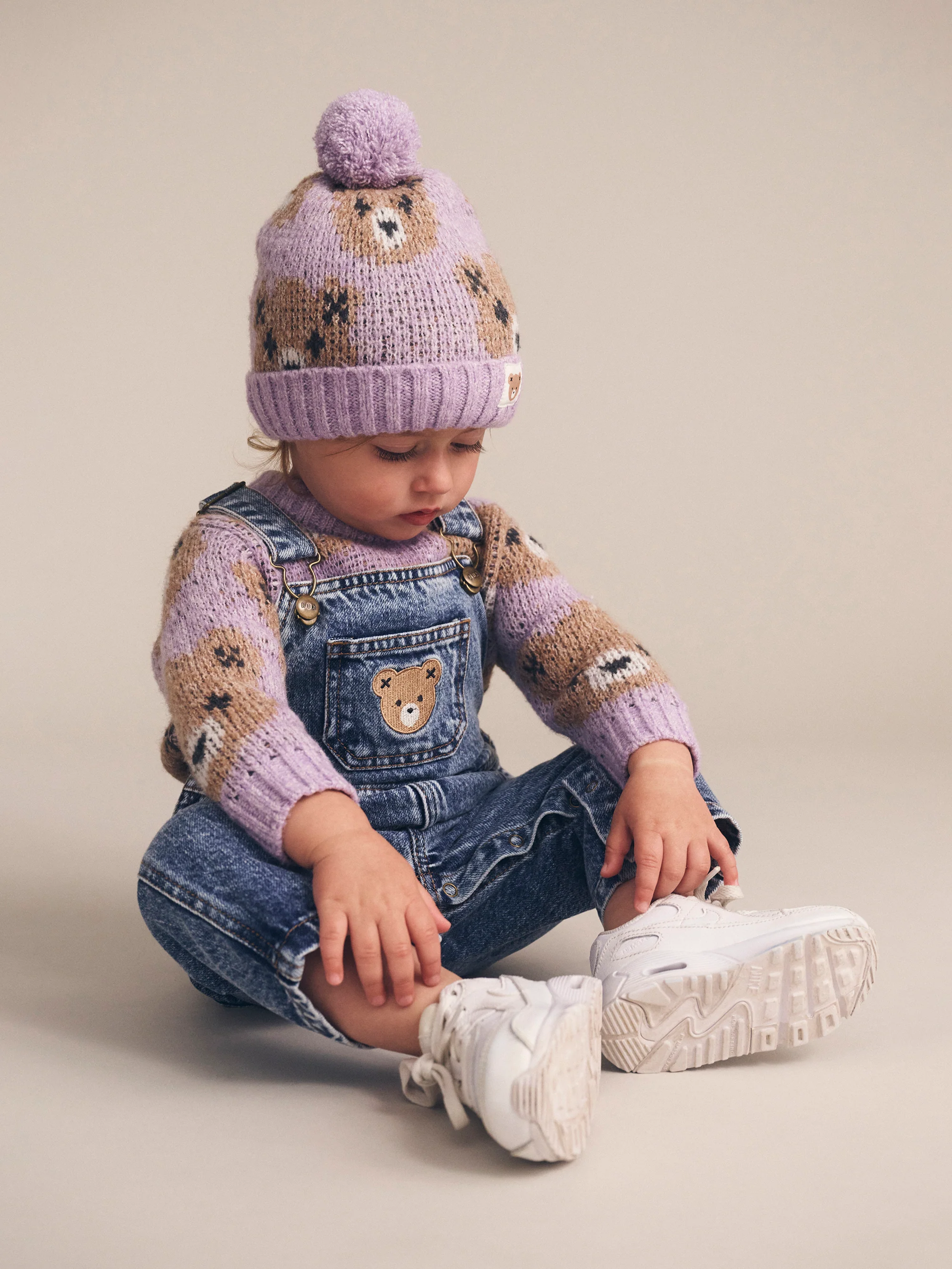 Huxbaby Orchid Huxbear Knit Beanie - Image 3