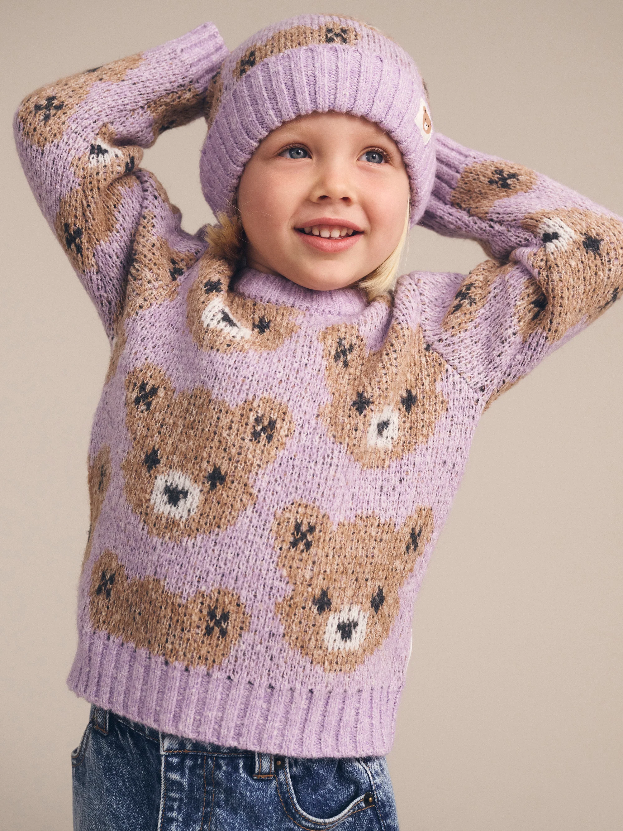 Huxbaby Orchid Huxbear Knit Jumper - Image 2