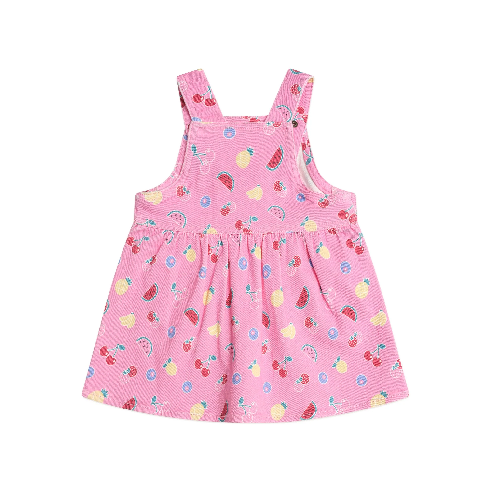 Huxbaby Pink Fruit Emoji Pinafore Dress - Image 2