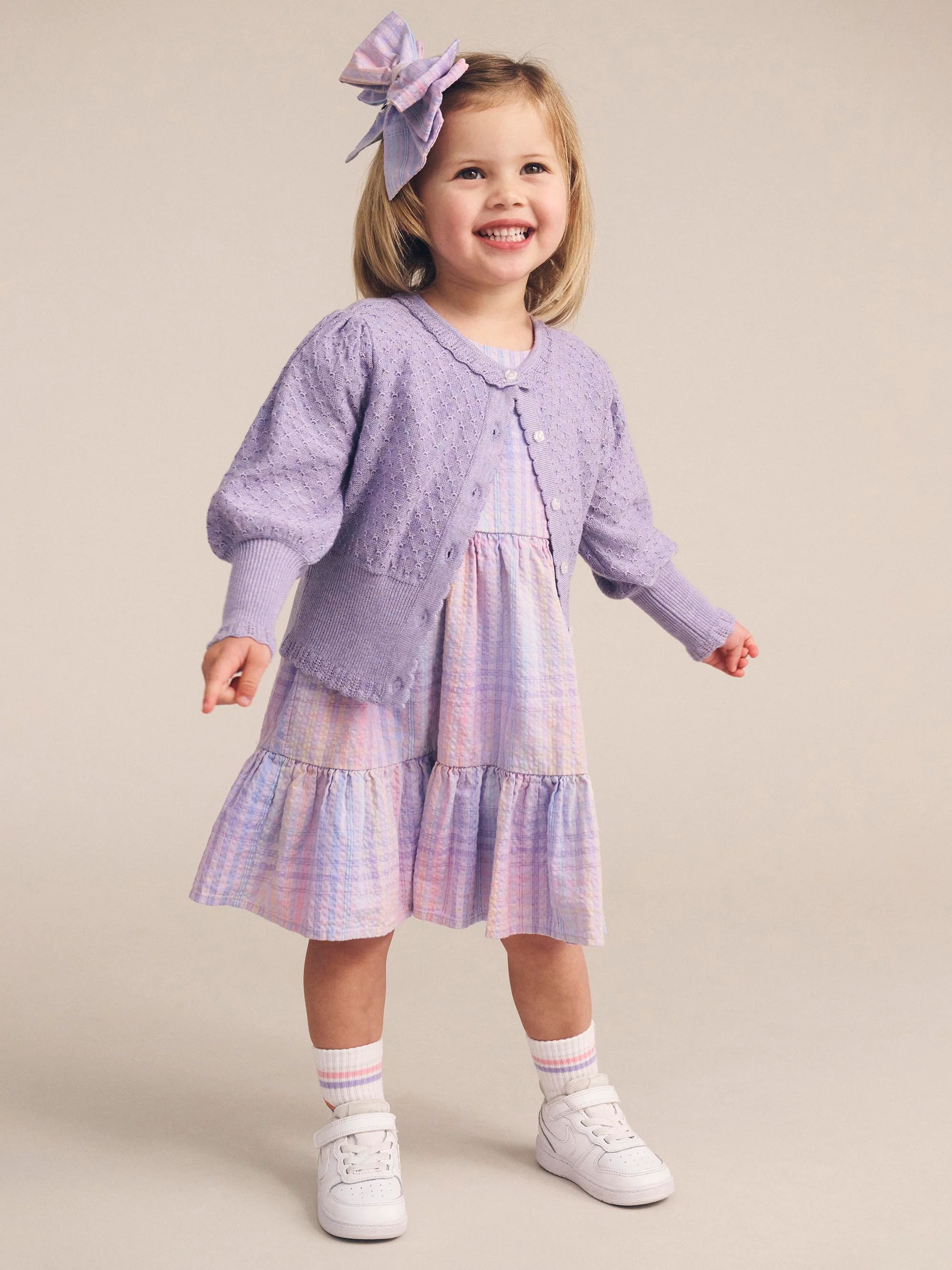 Huxbaby Pointelle Sparkles Cardi - Image 2