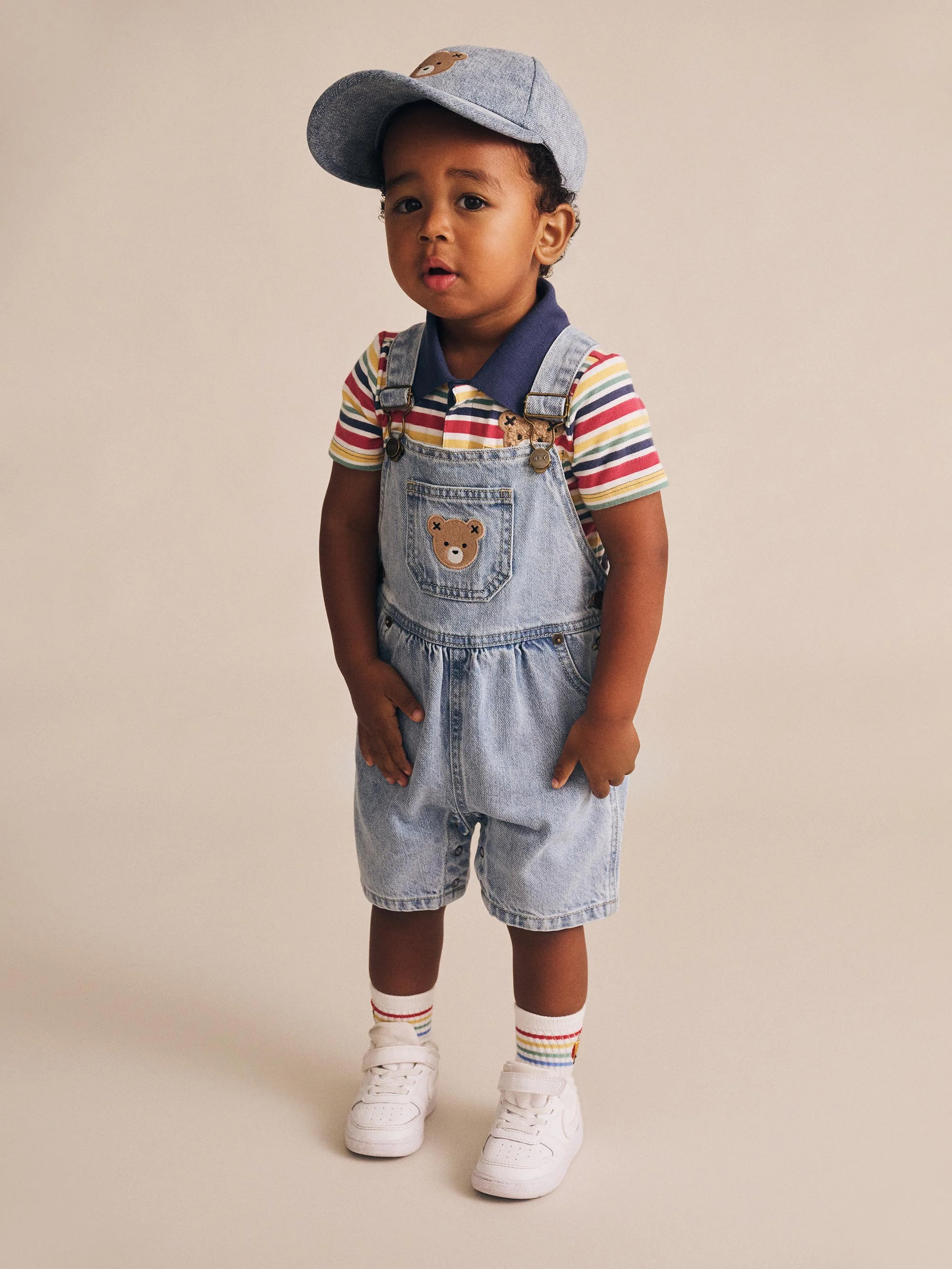 Huxbaby Polo Tee Vintage Stripe - Image 4
