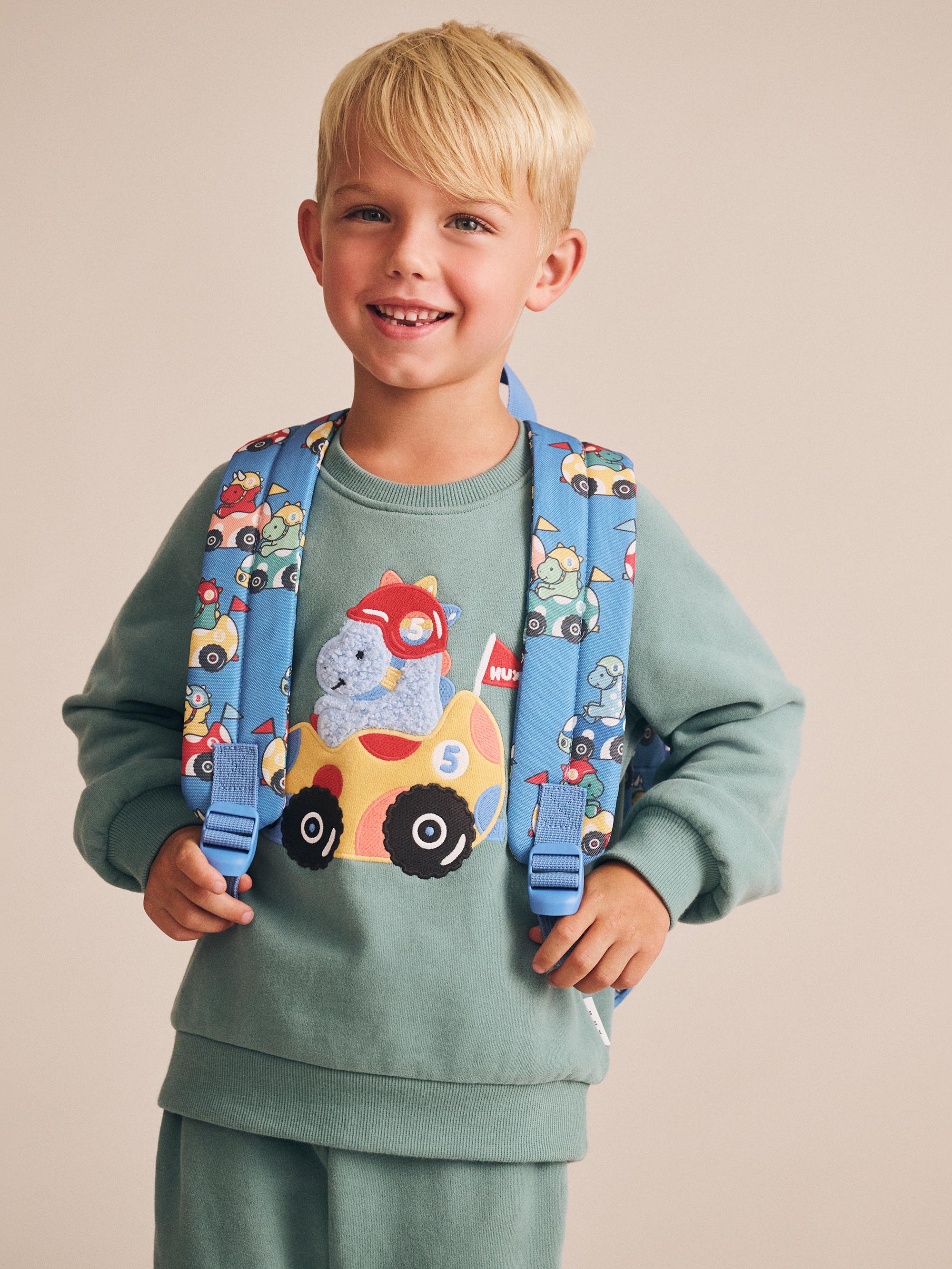 Huxbaby Racer Dino Sweatshirt - Image 2
