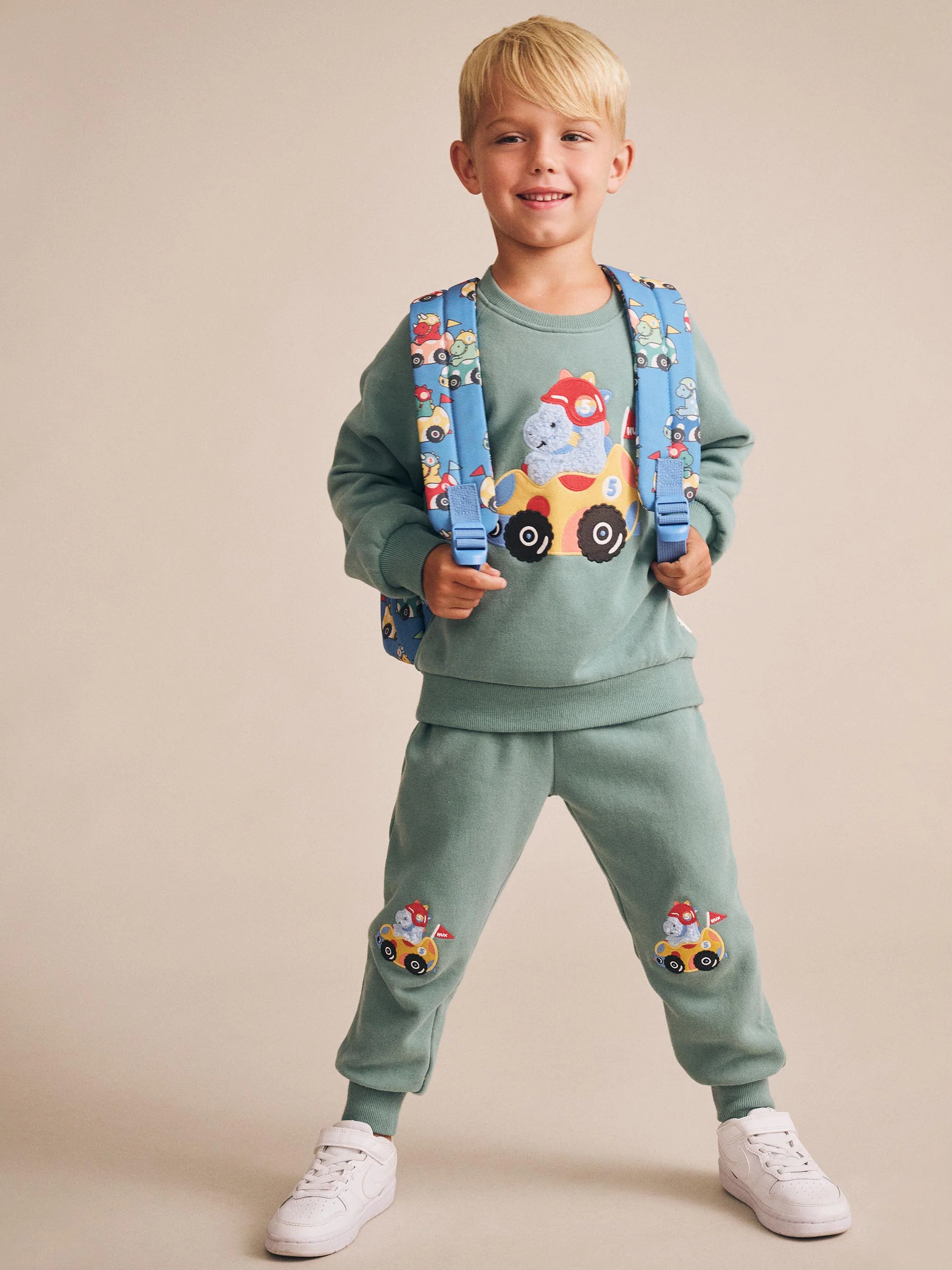 Huxbaby Racer Dino Track Pants - Image 2