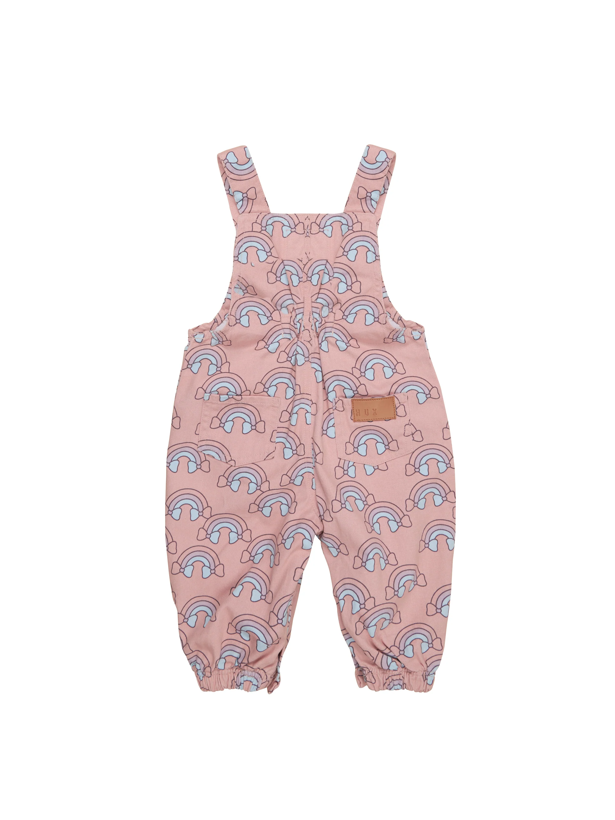 Huxbaby Rainbow Overalls - Dusty Rose - Image 5