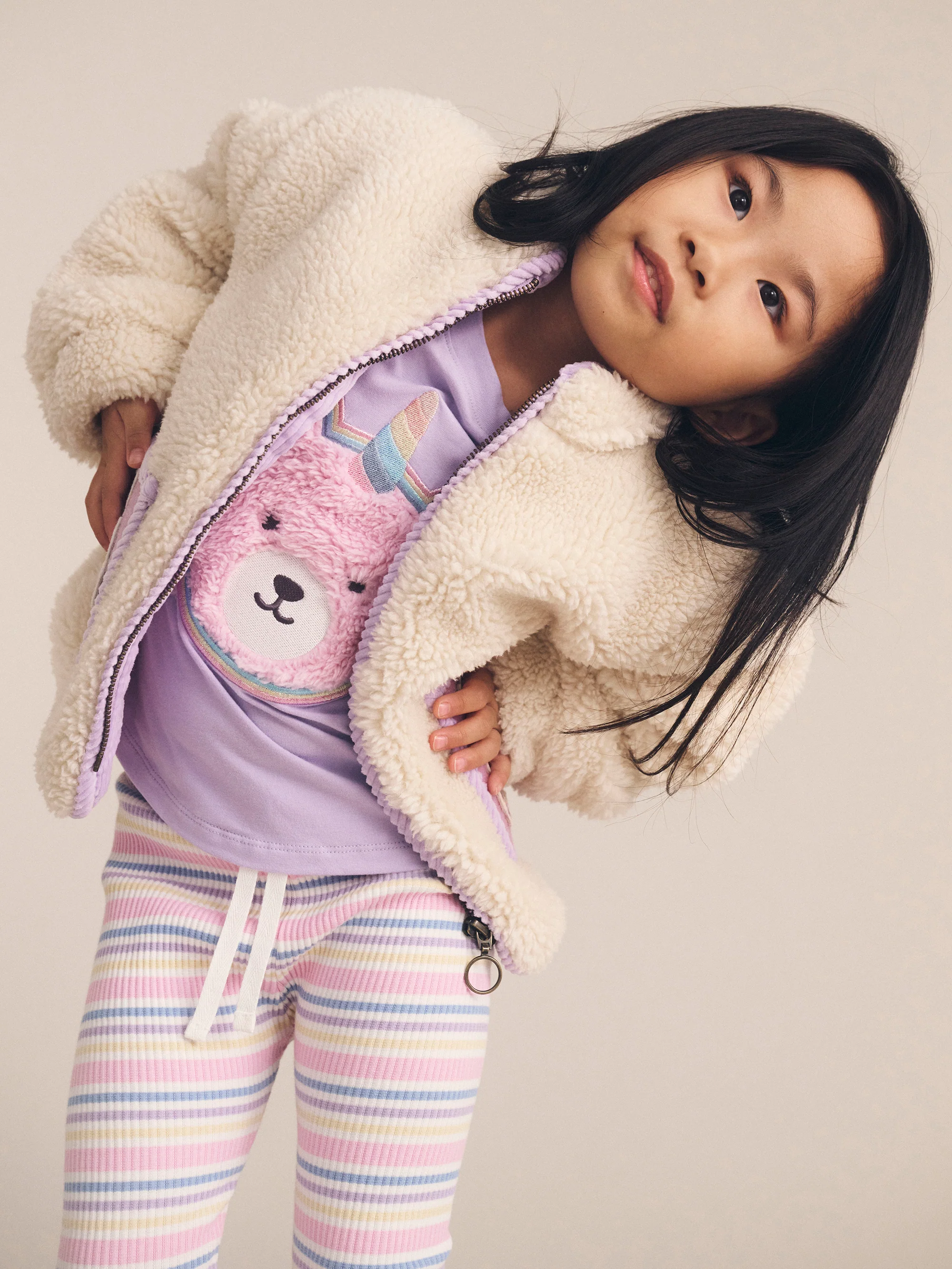 Huxbaby Rainbow Stripe Rib Legging - Image 2