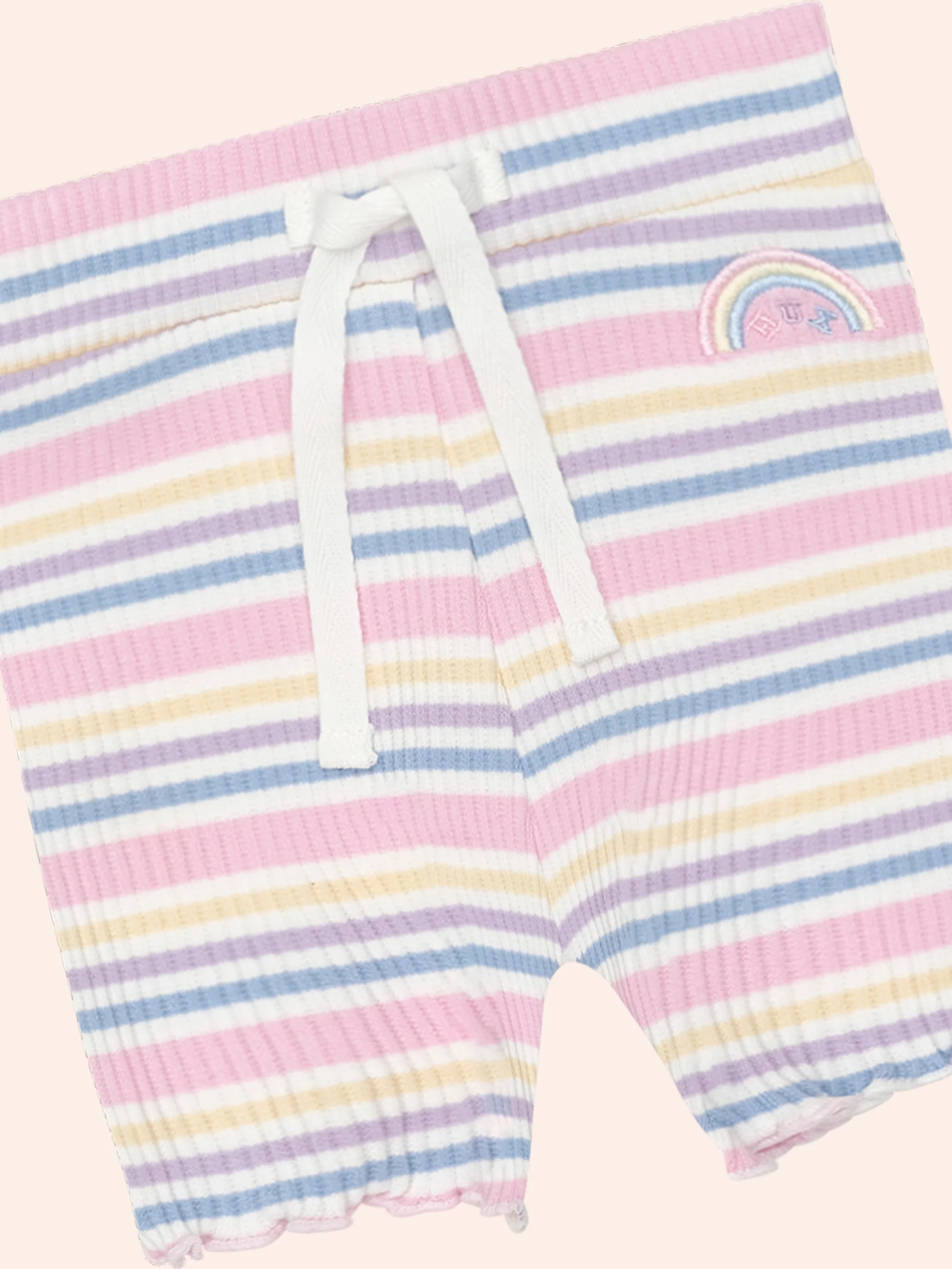 Huxbaby Rainbow Stripe Rib Short - Image 5