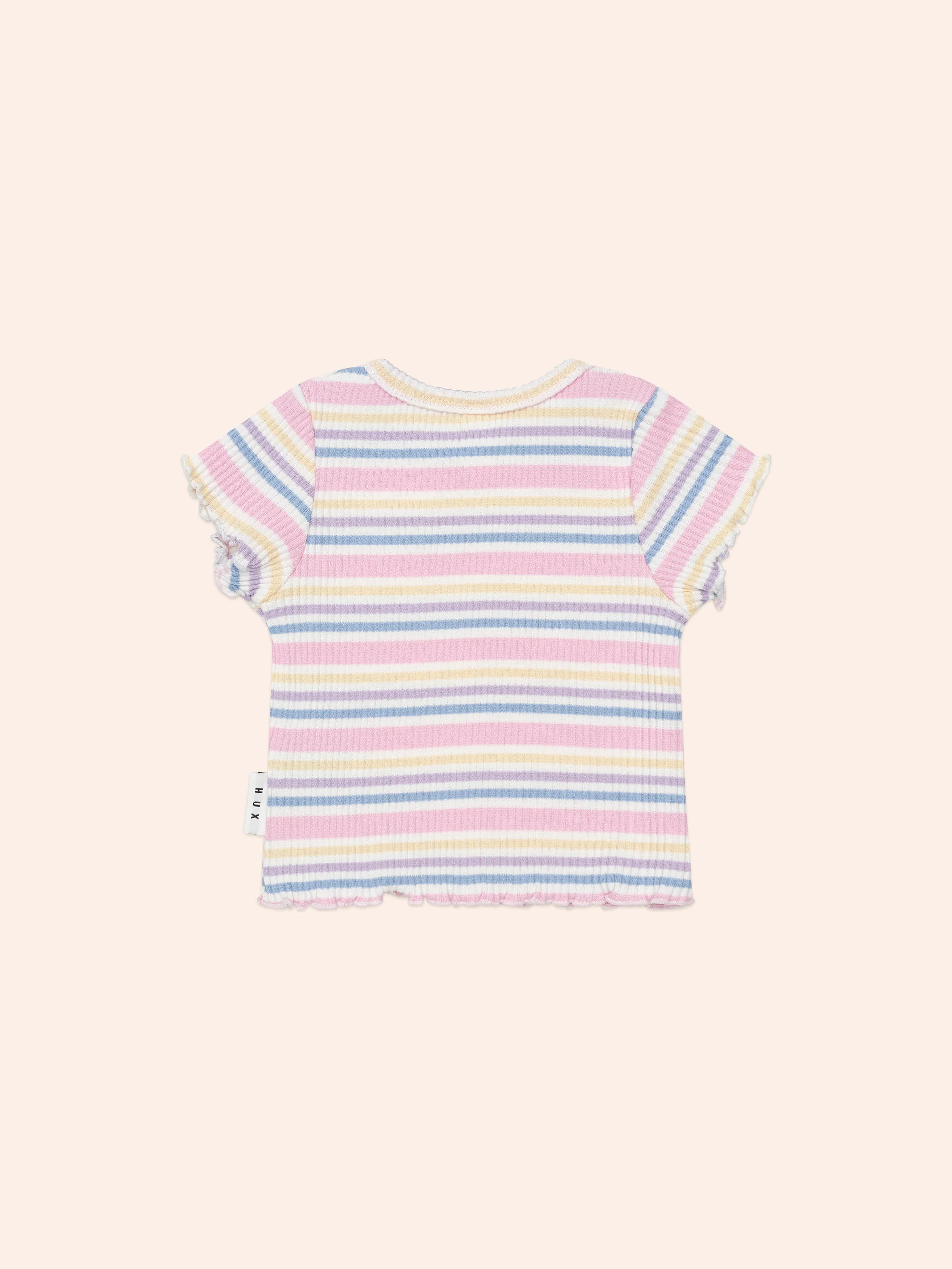 Huxbaby Rainbow Stripe Rib Tee - Image 6
