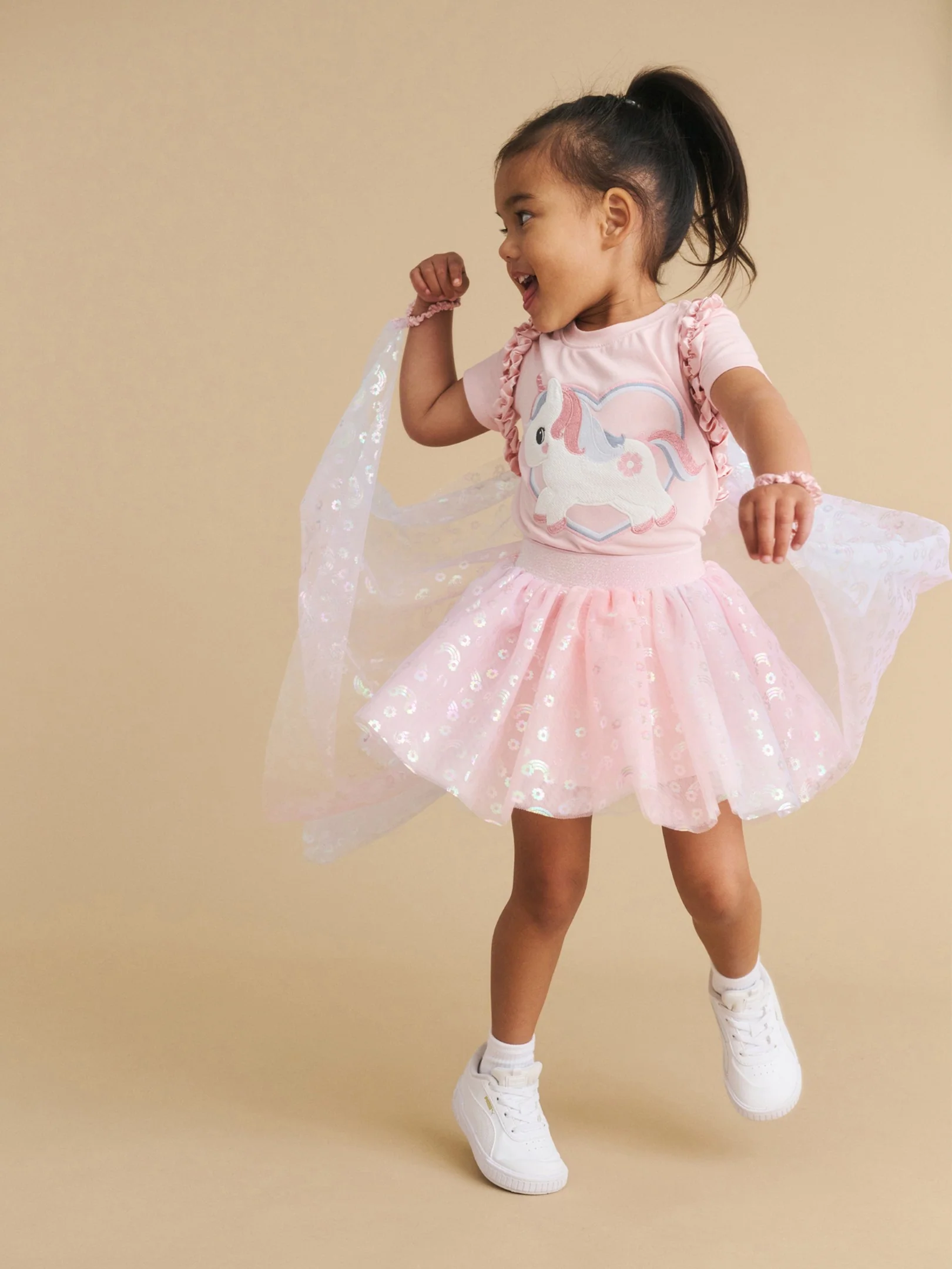 Rainbow Tulle Wings - Multi - Image 2