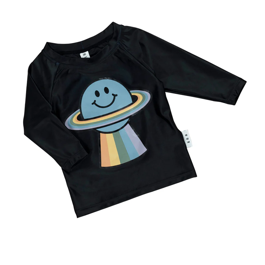 Huxbaby Rashie Rainbow Planet - Black - Image 4