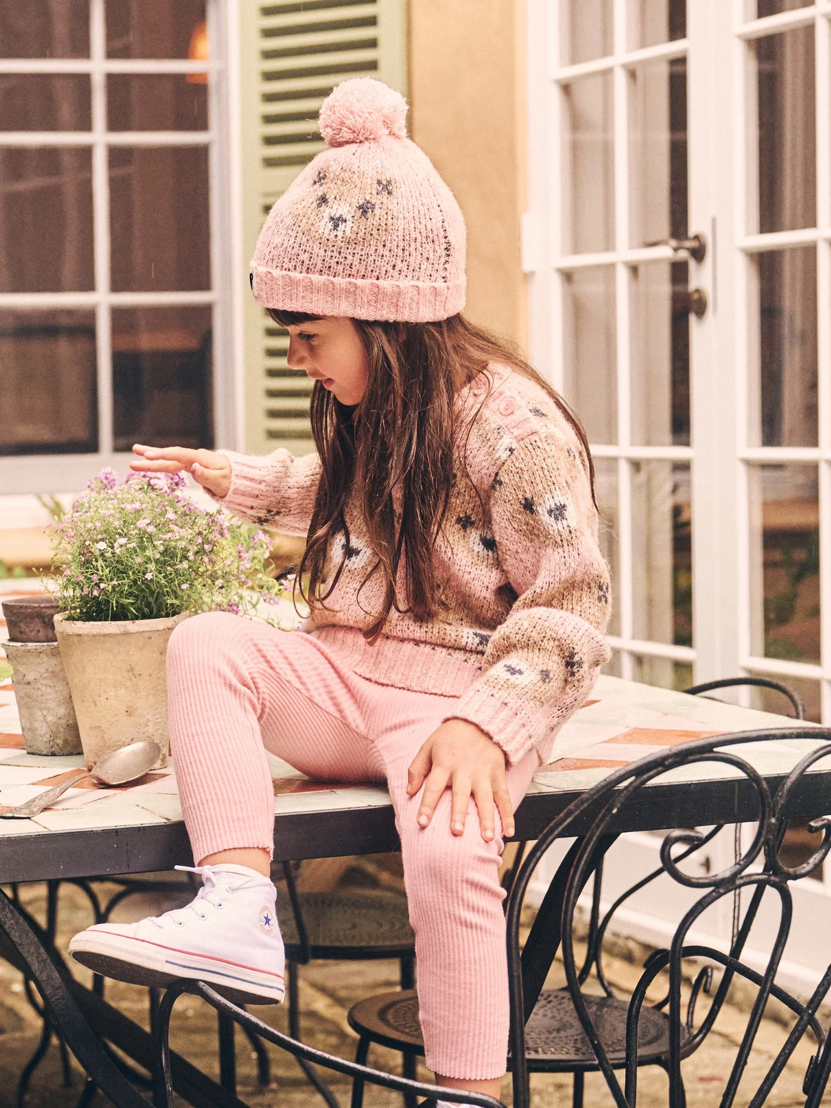 Rib Legging - Dusty Rose - Image 2