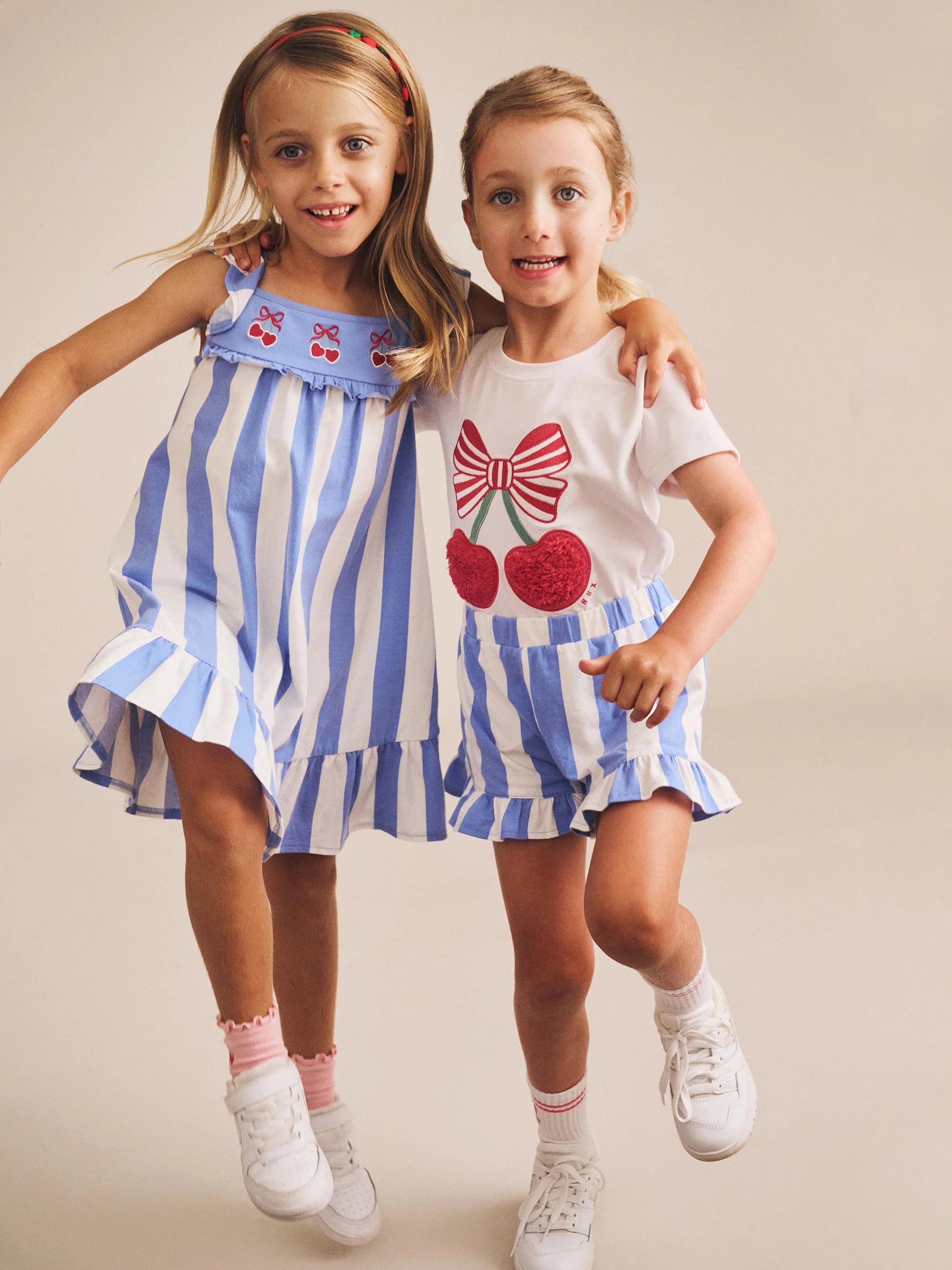 Huxbaby Seaside Cherry Stripe Dress - Image 4