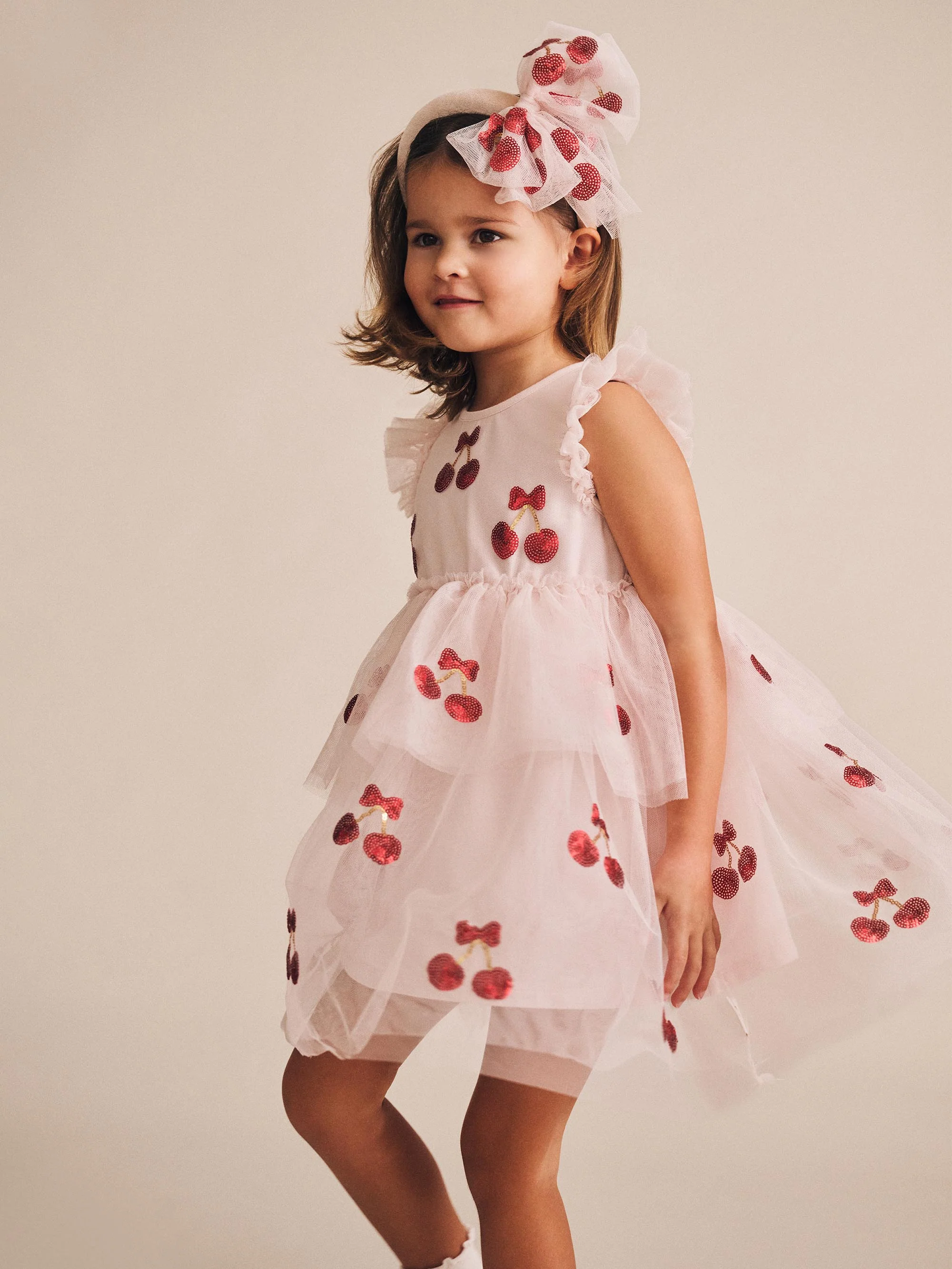 Sequin Cherry Pie Tulle Dress - Image 4