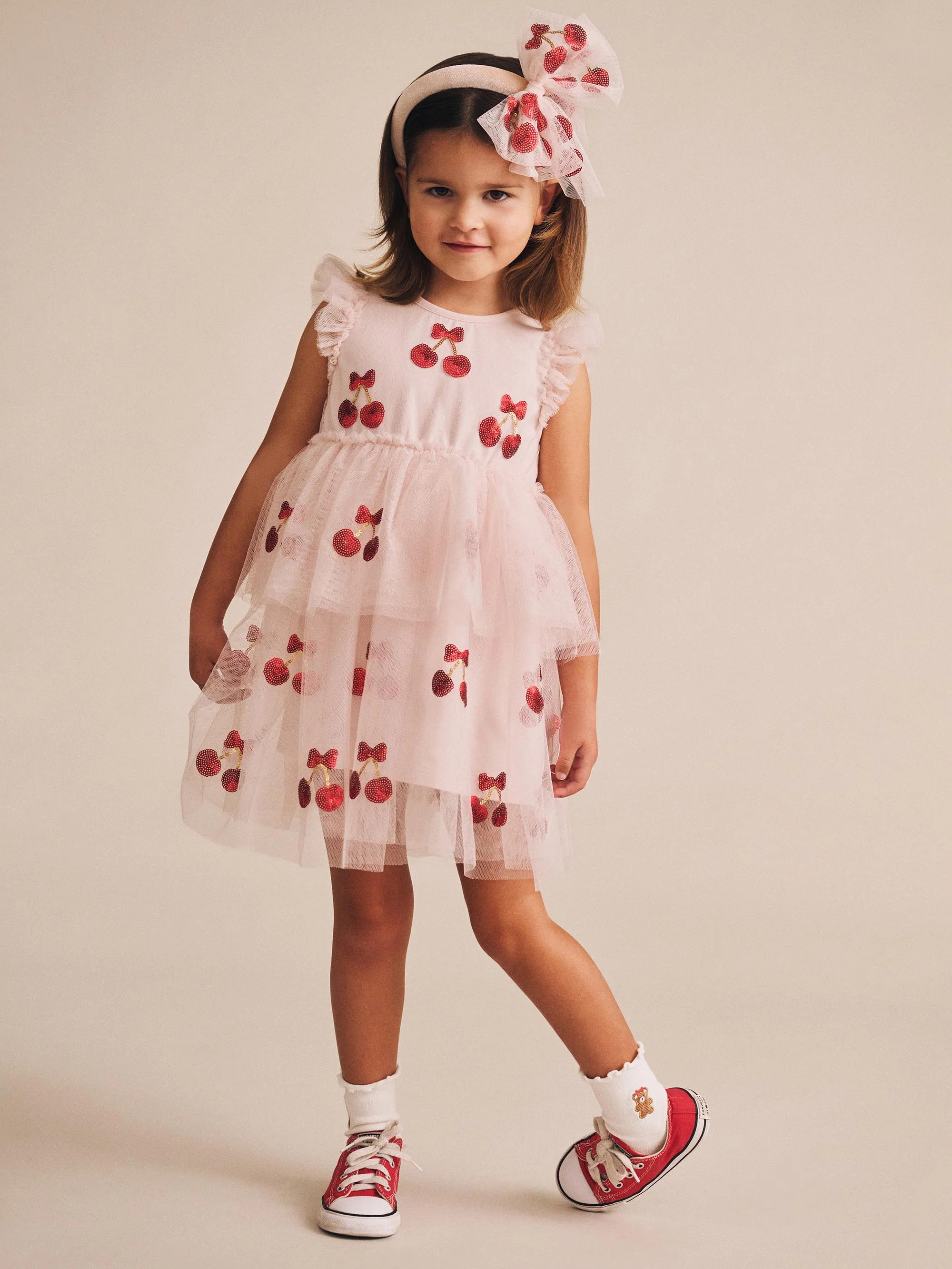 Sequin Cherry Pie Tulle Dress - Image 5
