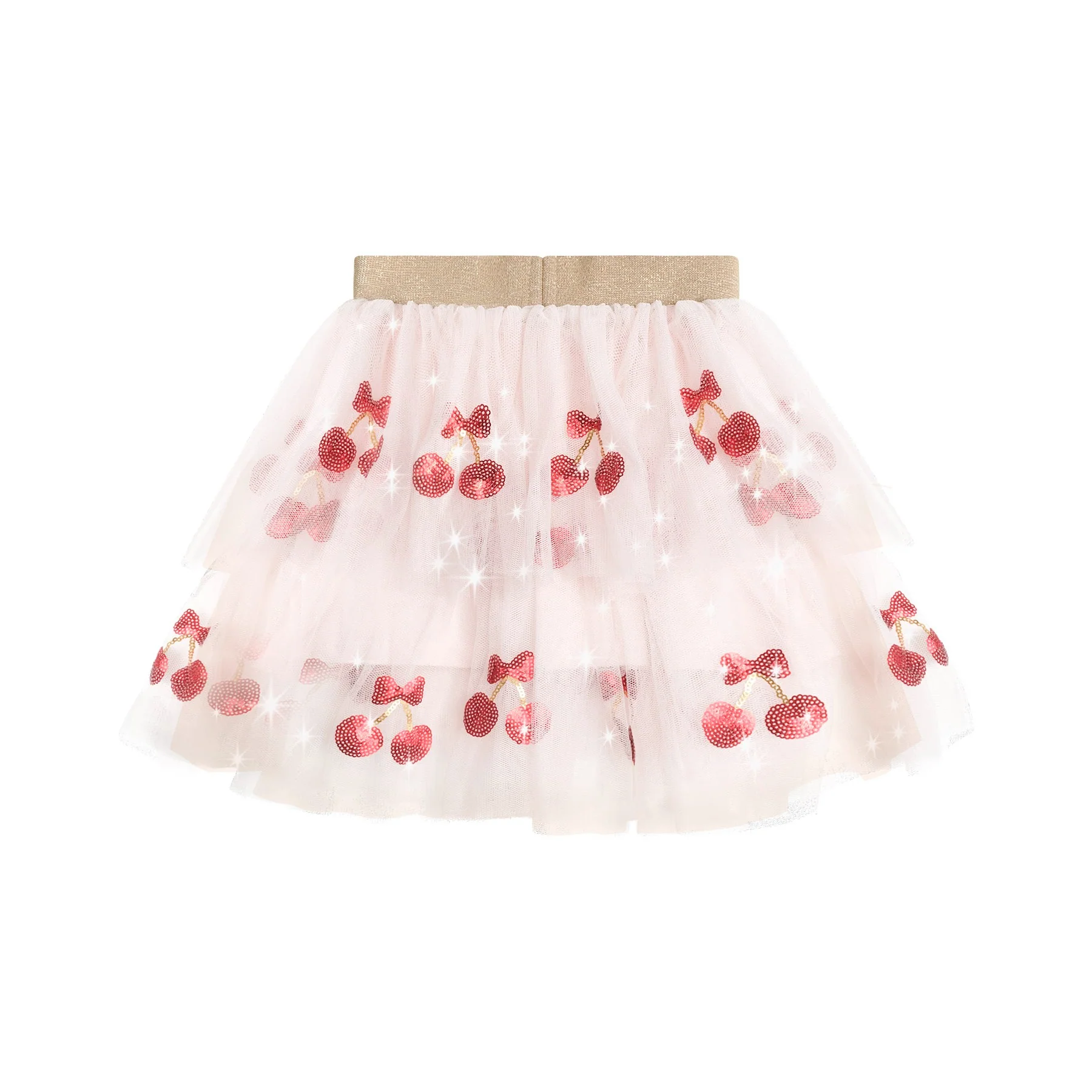 Sequin Cherry Pie Tulle Skirt - Image 3