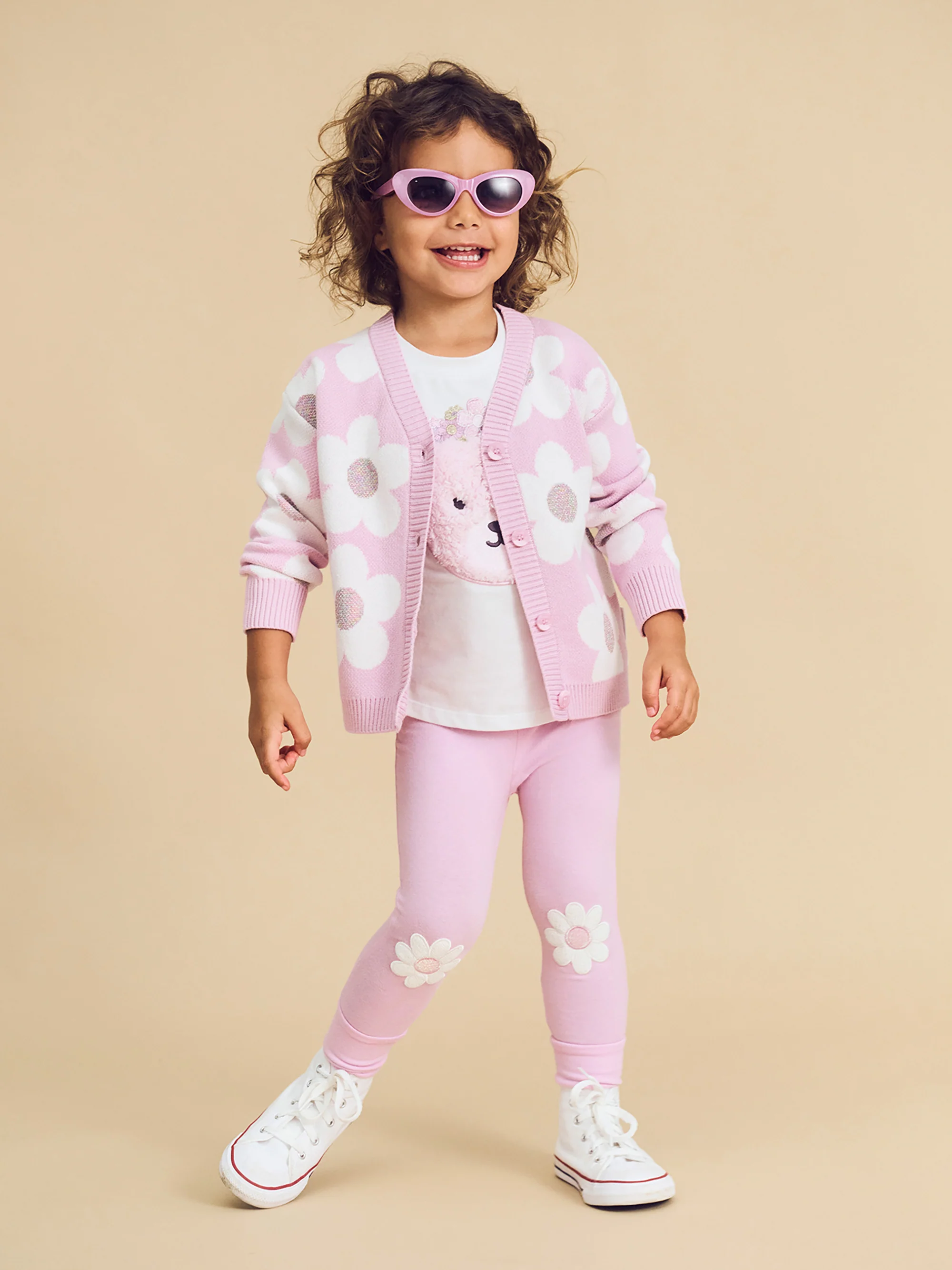 Shimmer Daisy Legging - Lilac Mist - Image 3