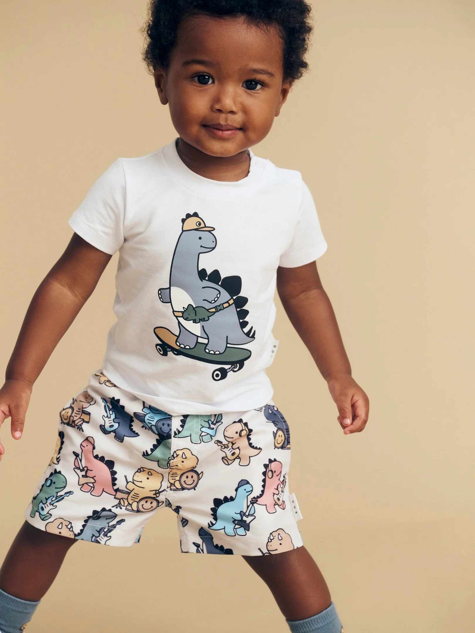 Skatin' Dino T-Shirt - White - Image 2