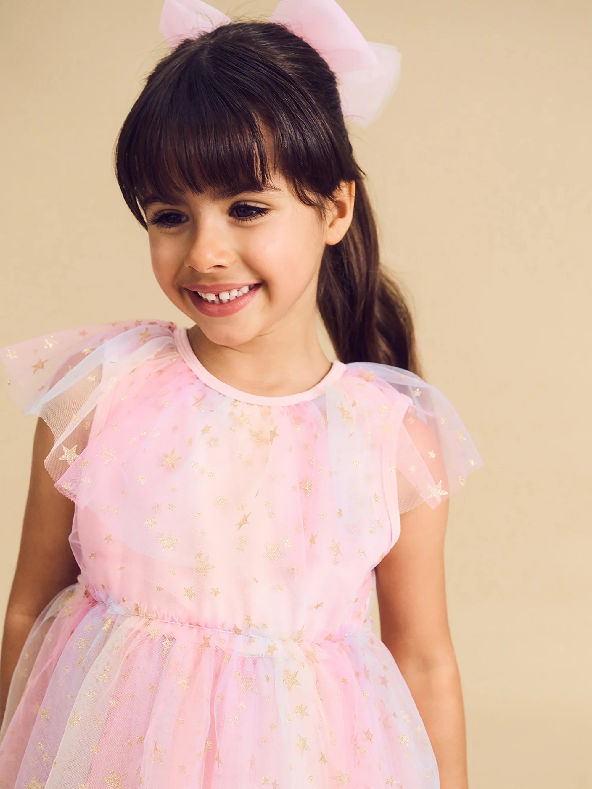 Starry Rainbow Frill Tulle Dress - Rainbow - Image 3