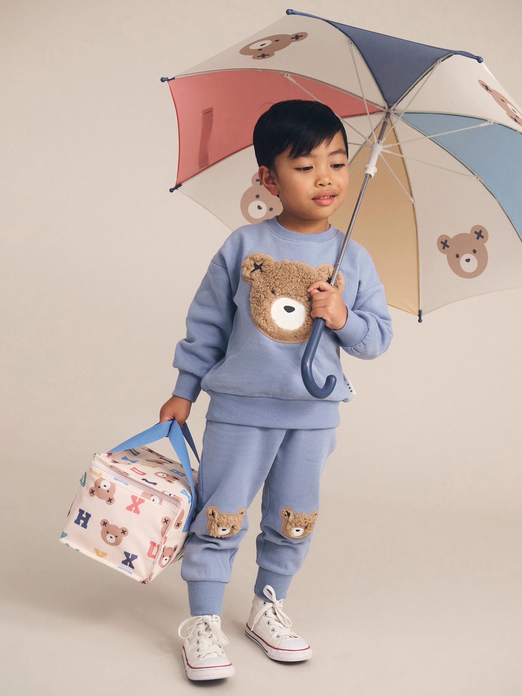 Huxbaby Stone Blue Furry Huxbear Sweatshirt - Image 2