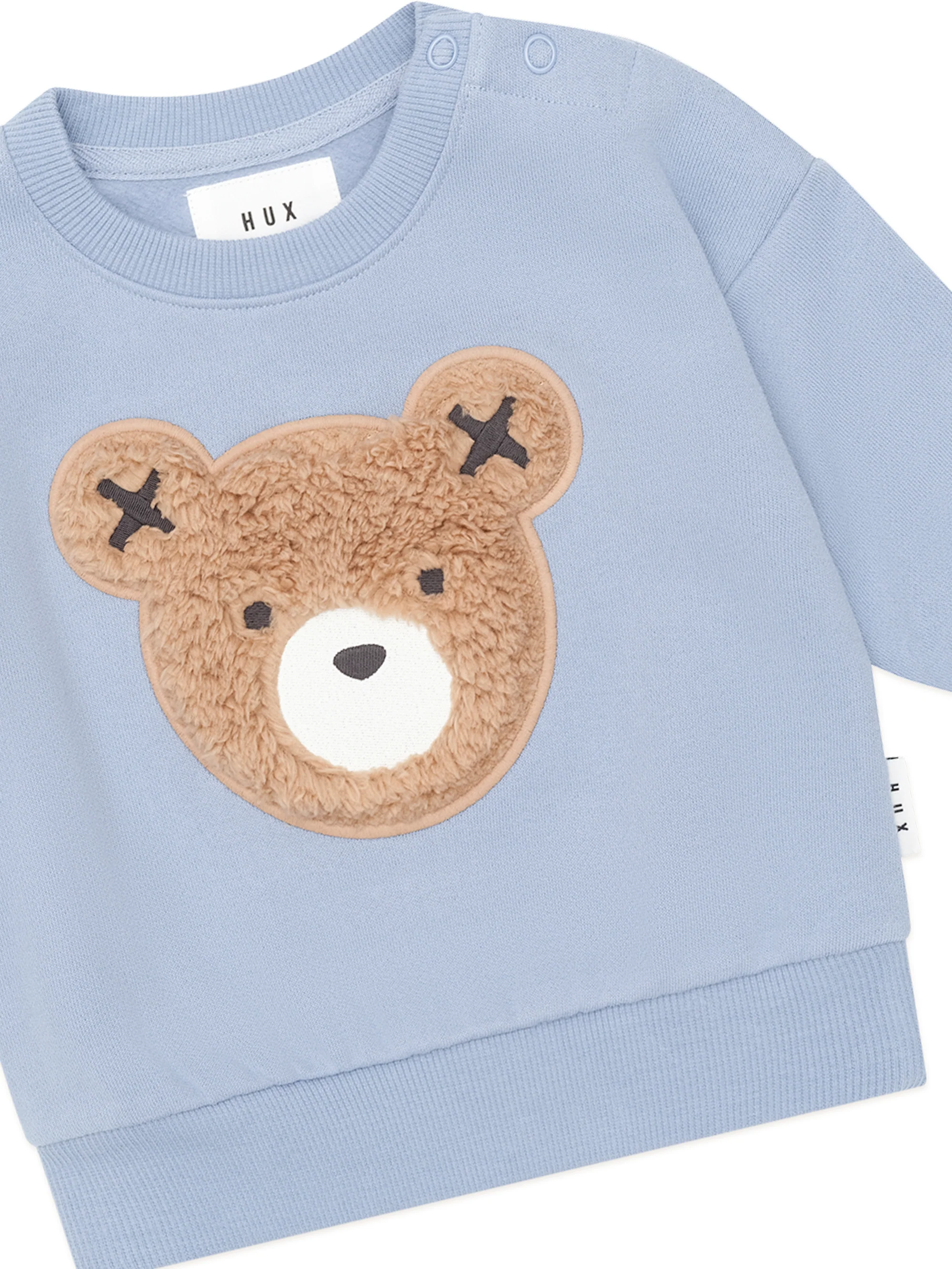 Huxbaby Stone Blue Furry Huxbear Sweatshirt - Image 4