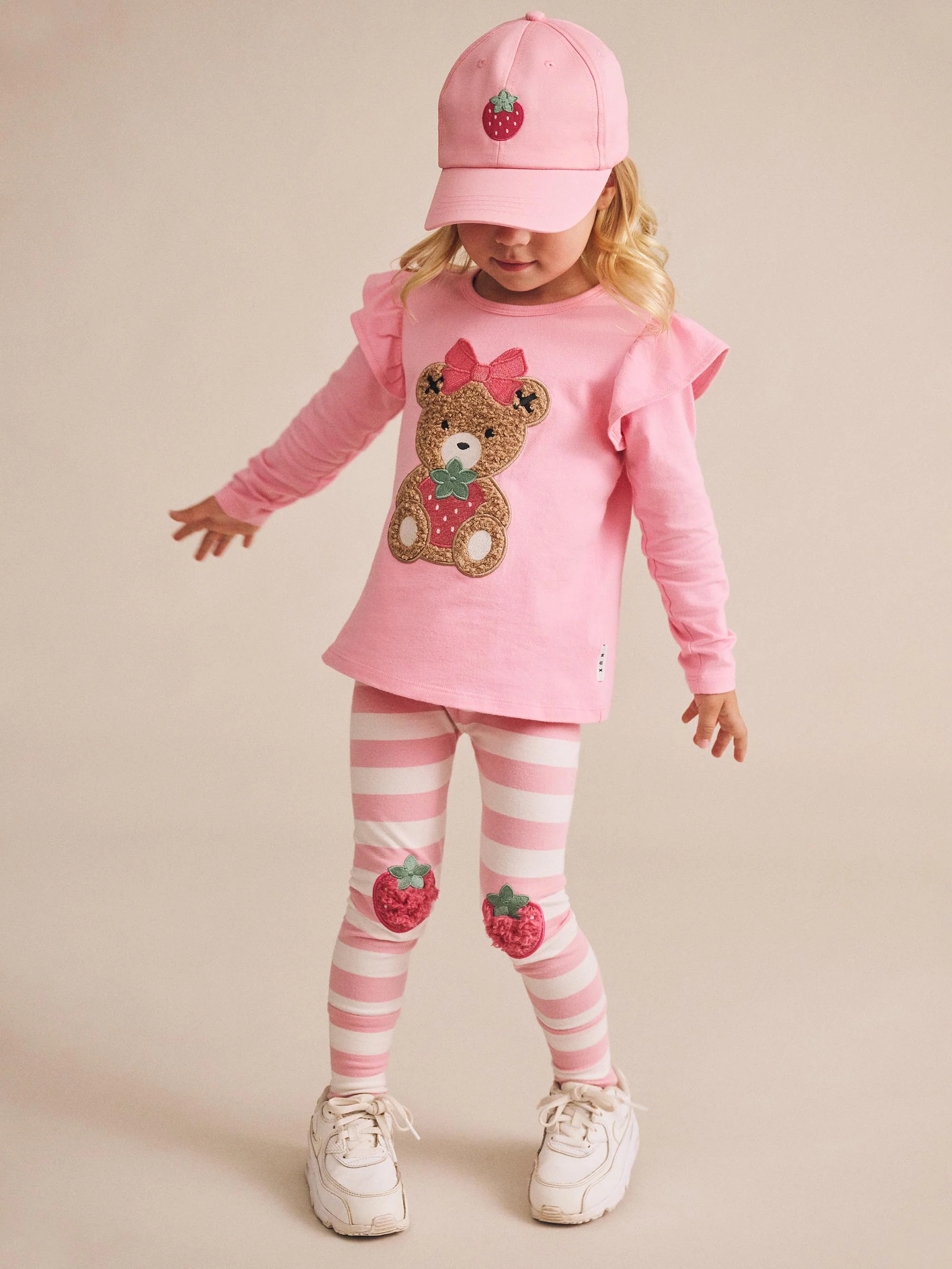Huxbaby Strawberry Stripe Leggings - Image 2