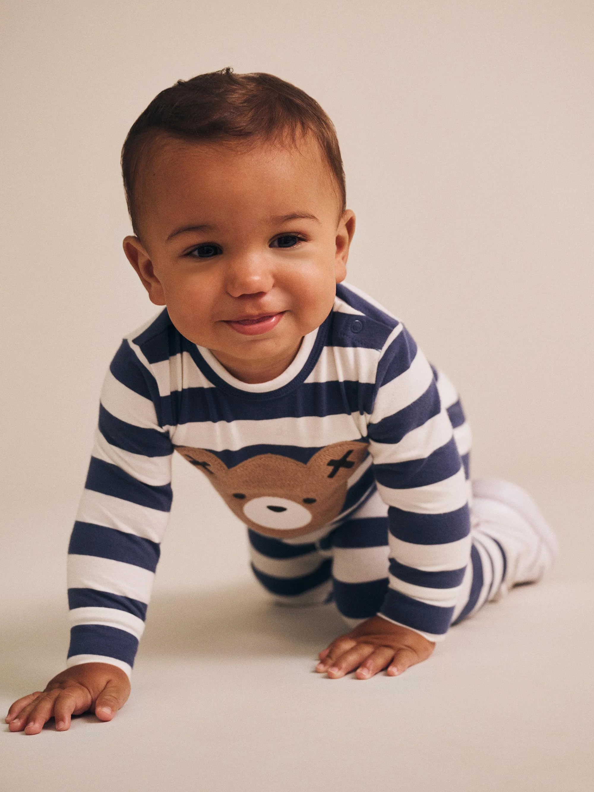 Huxbaby Stripe Huxbear Romper - Image 4