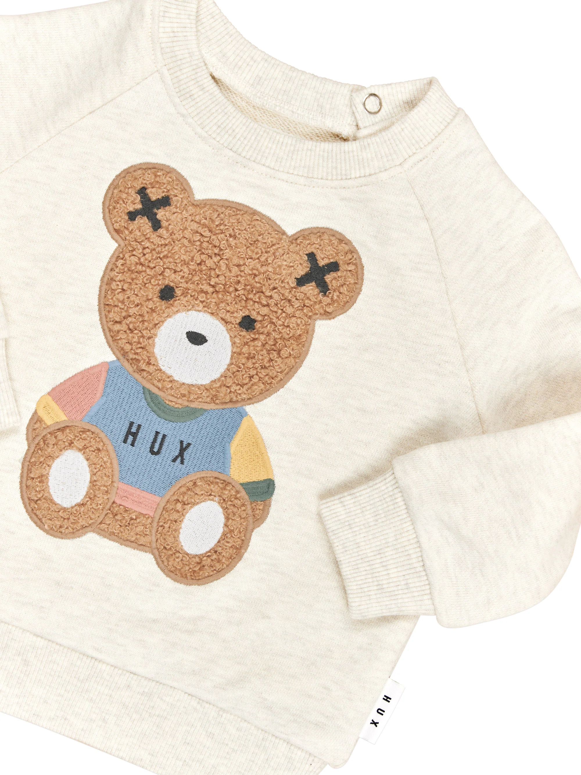 Teddy Hux Sweatshirt - Oat Marle - Image 3