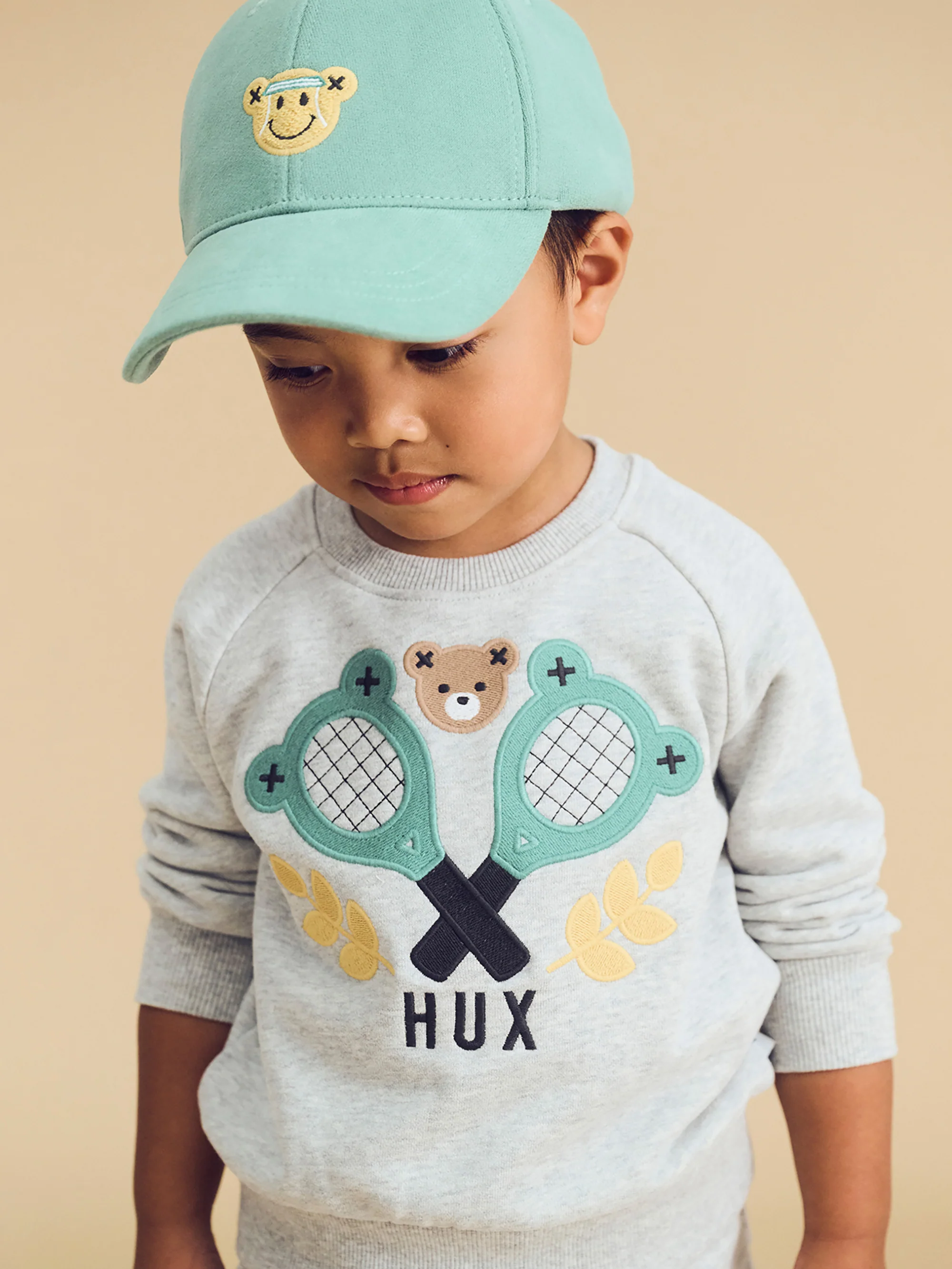 Tennis Hux Sweatshirt - Grey Marle - Image 2