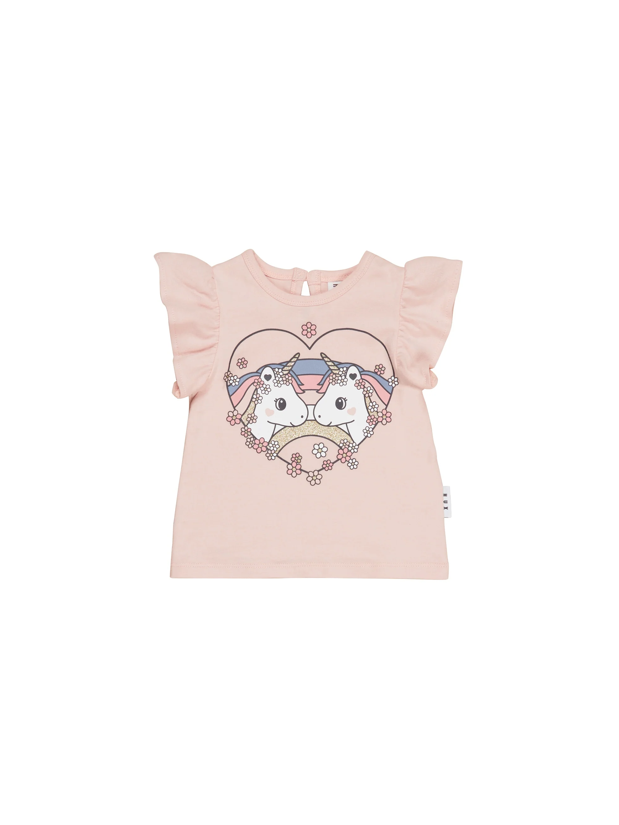 Huxbaby Unicorn Heart Frill T-Shirt - Image 3