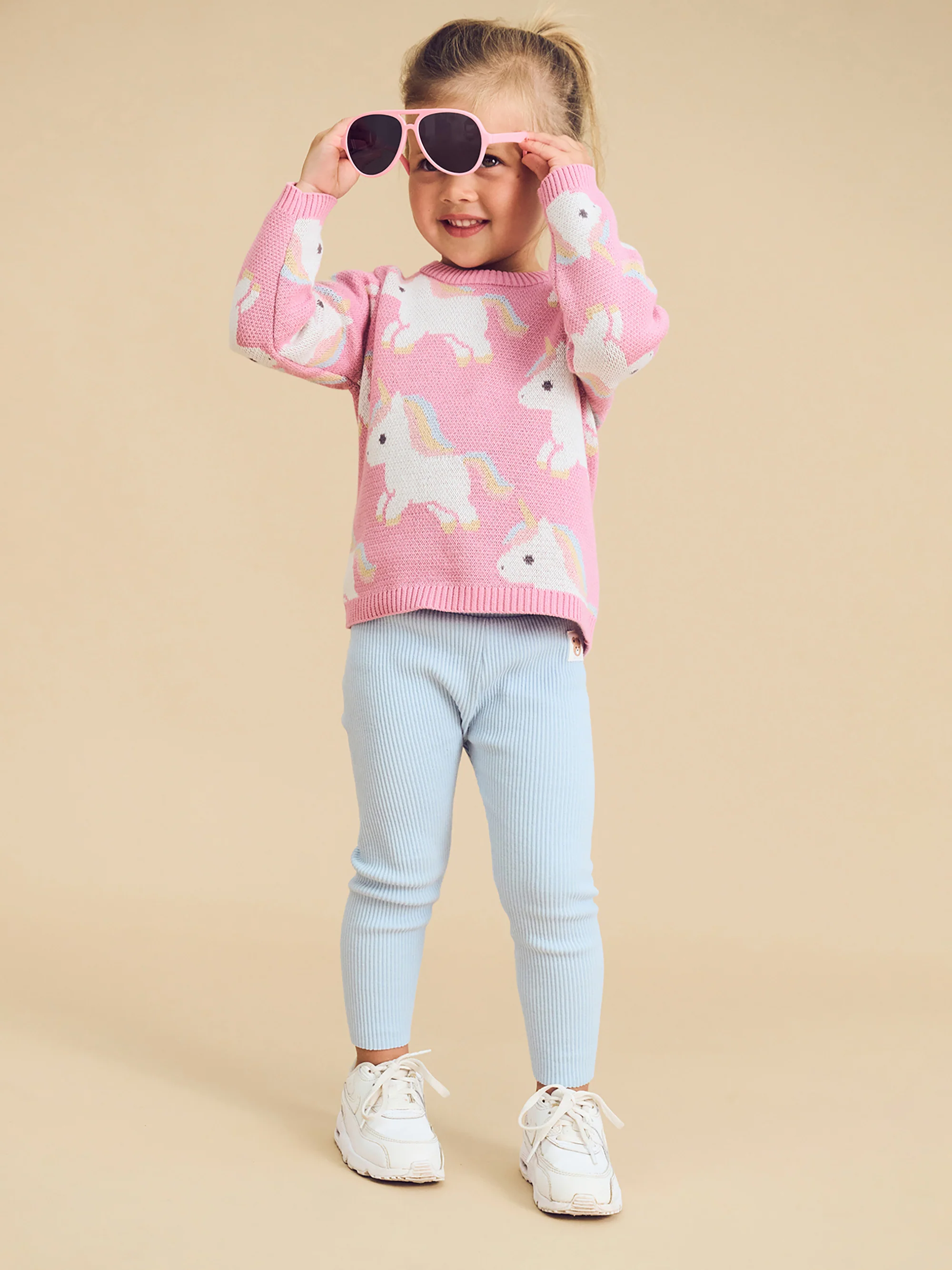 Unicorn Knit Jumper - Bubblegum - Image 2