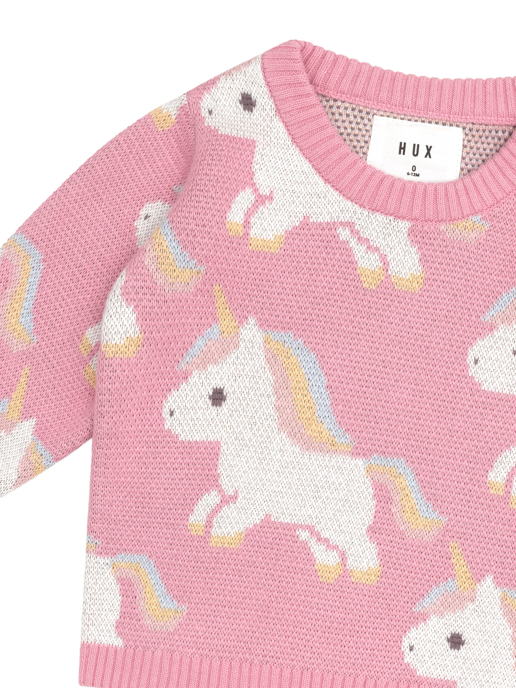 Unicorn Knit Jumper - Bubblegum - Image 4