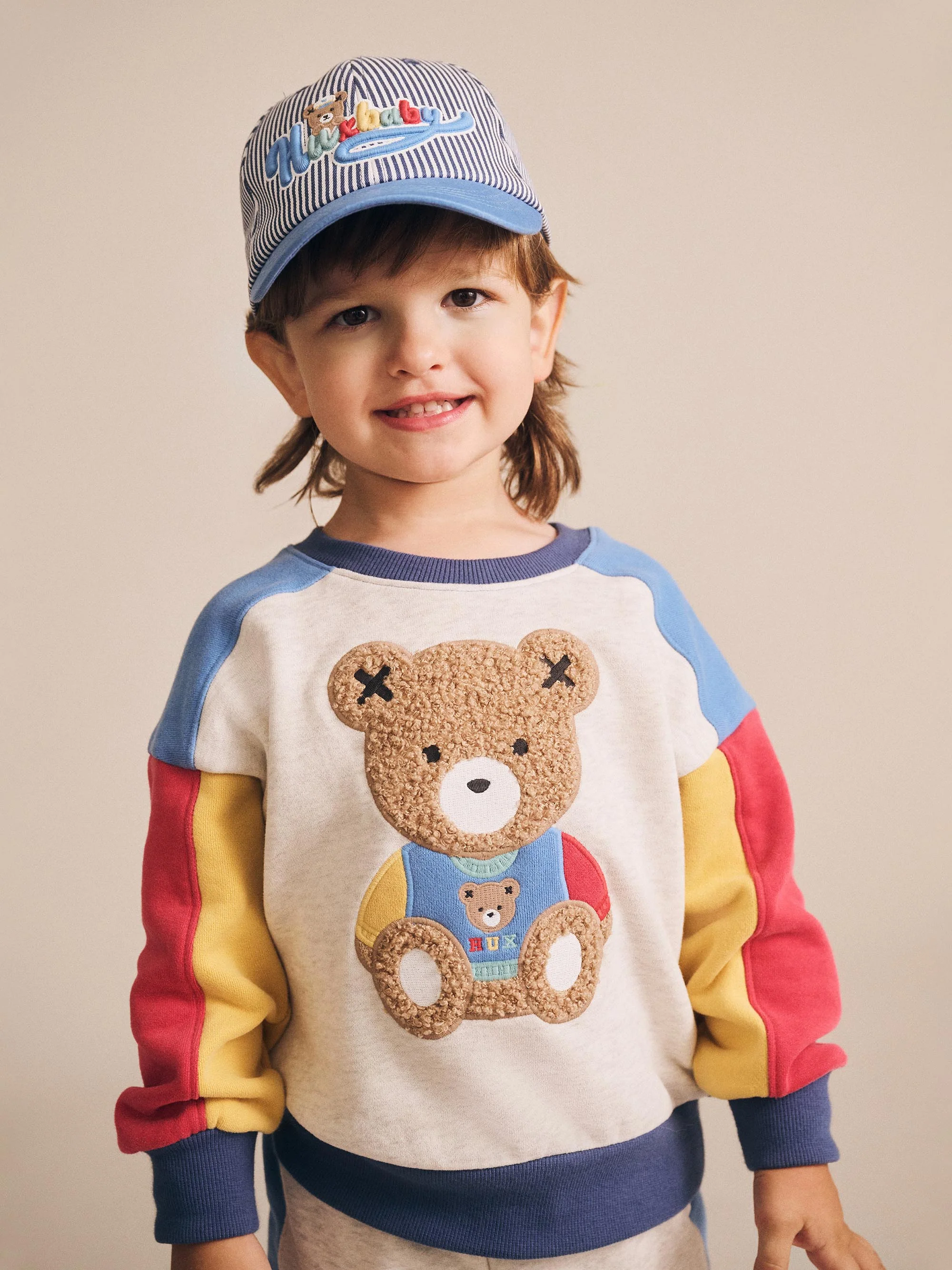 Huxbaby Varsity Huxbear Spliced Sweatshirt - Image 3
