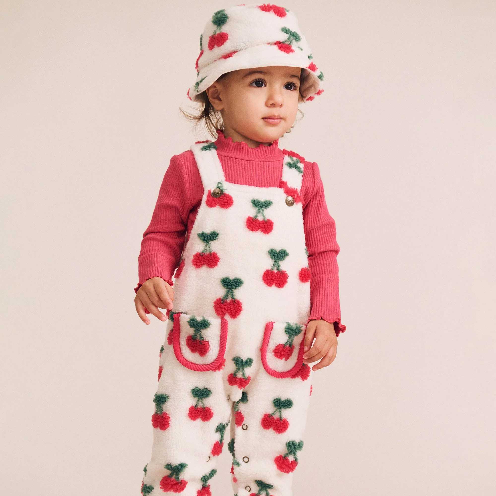 Very Cherry Sherpa Overalls - Image 2
