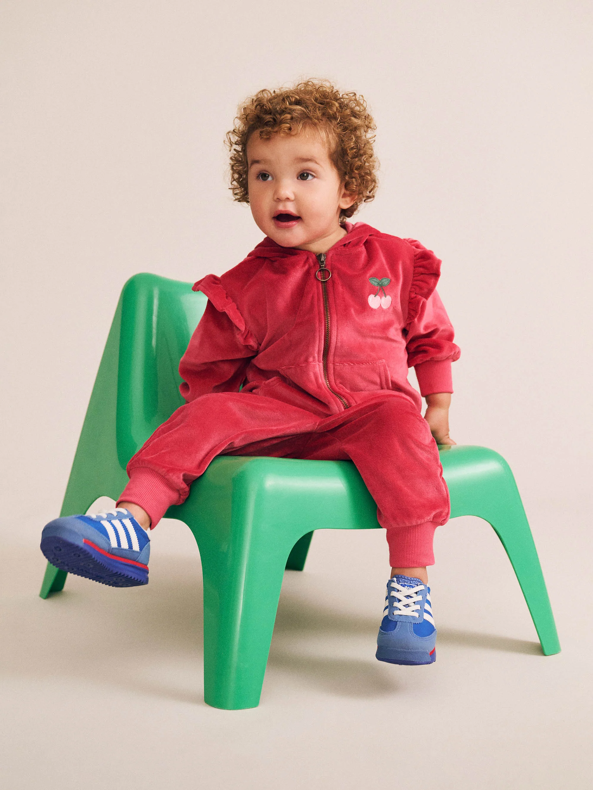 Very Cherry Velour Trackpant - Image 5