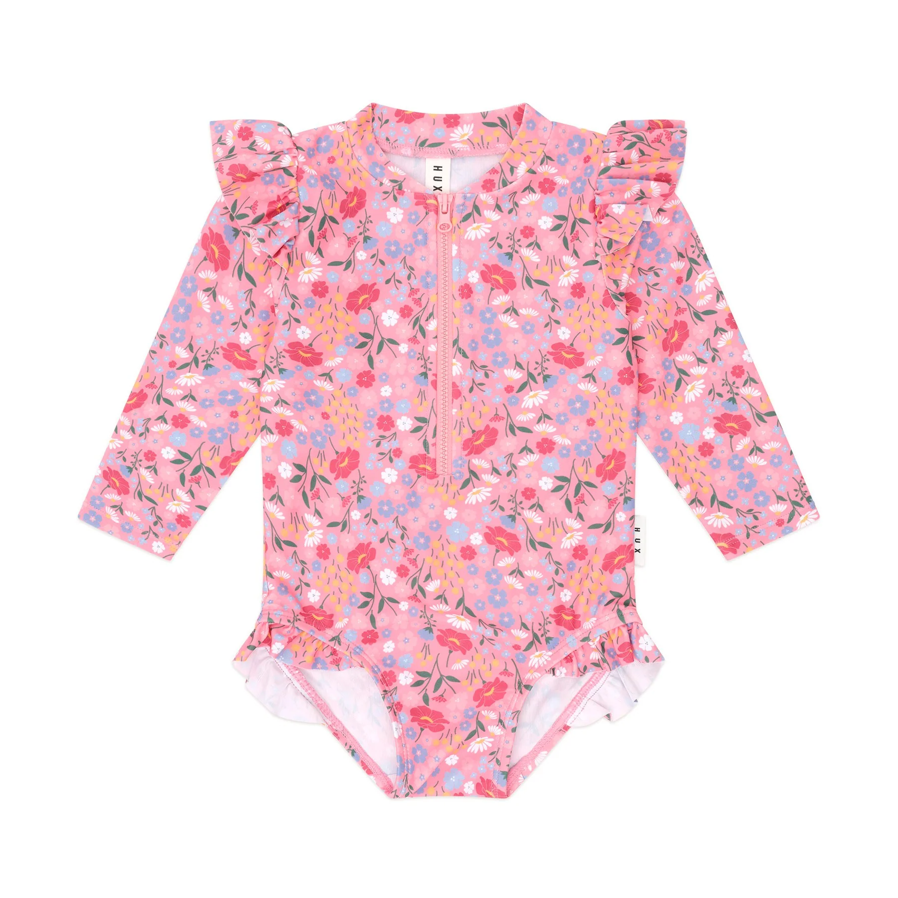 Vintage Floral Frill Swimsuit