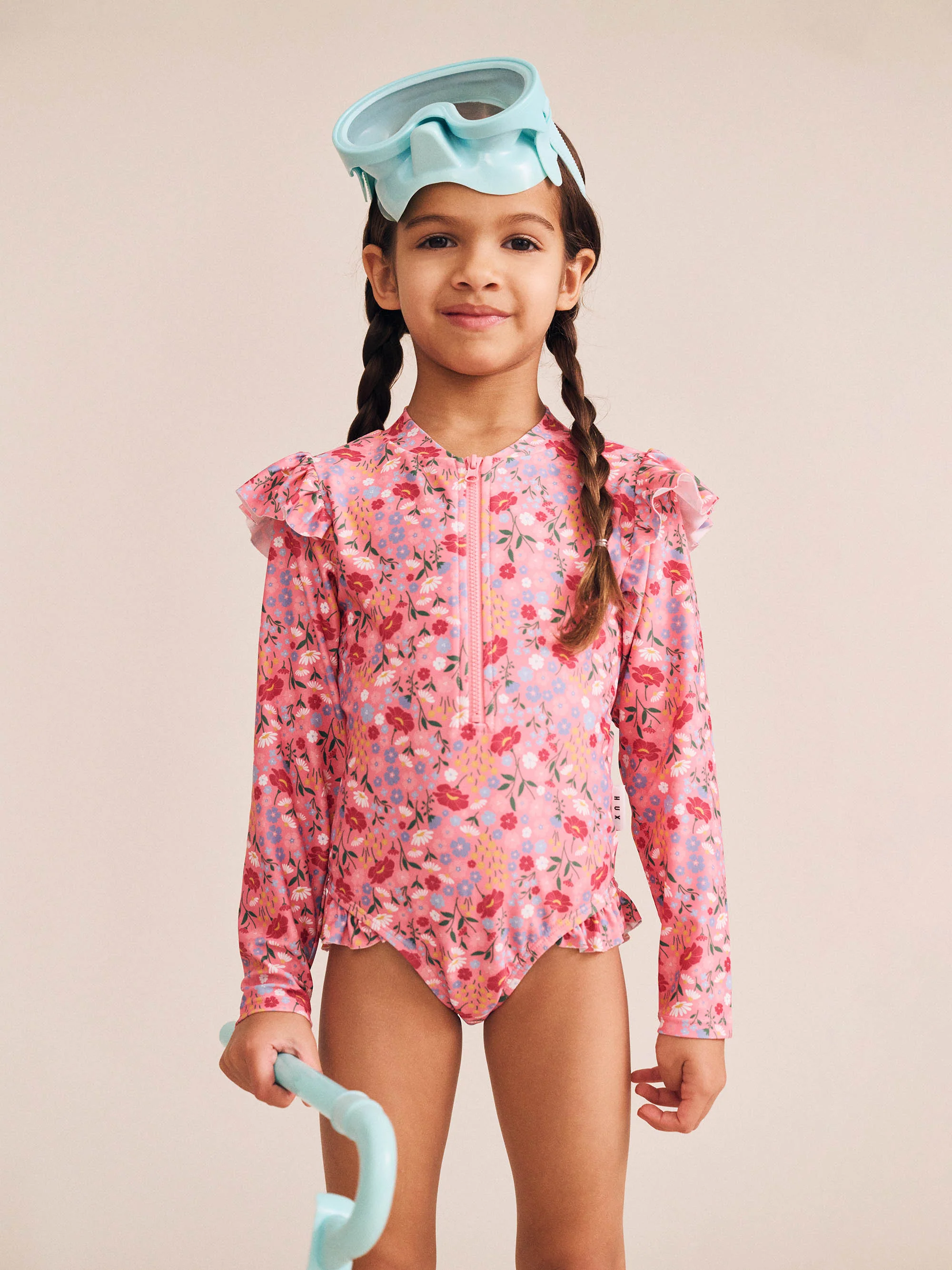 Vintage Floral Frill Swimsuit - Image 2