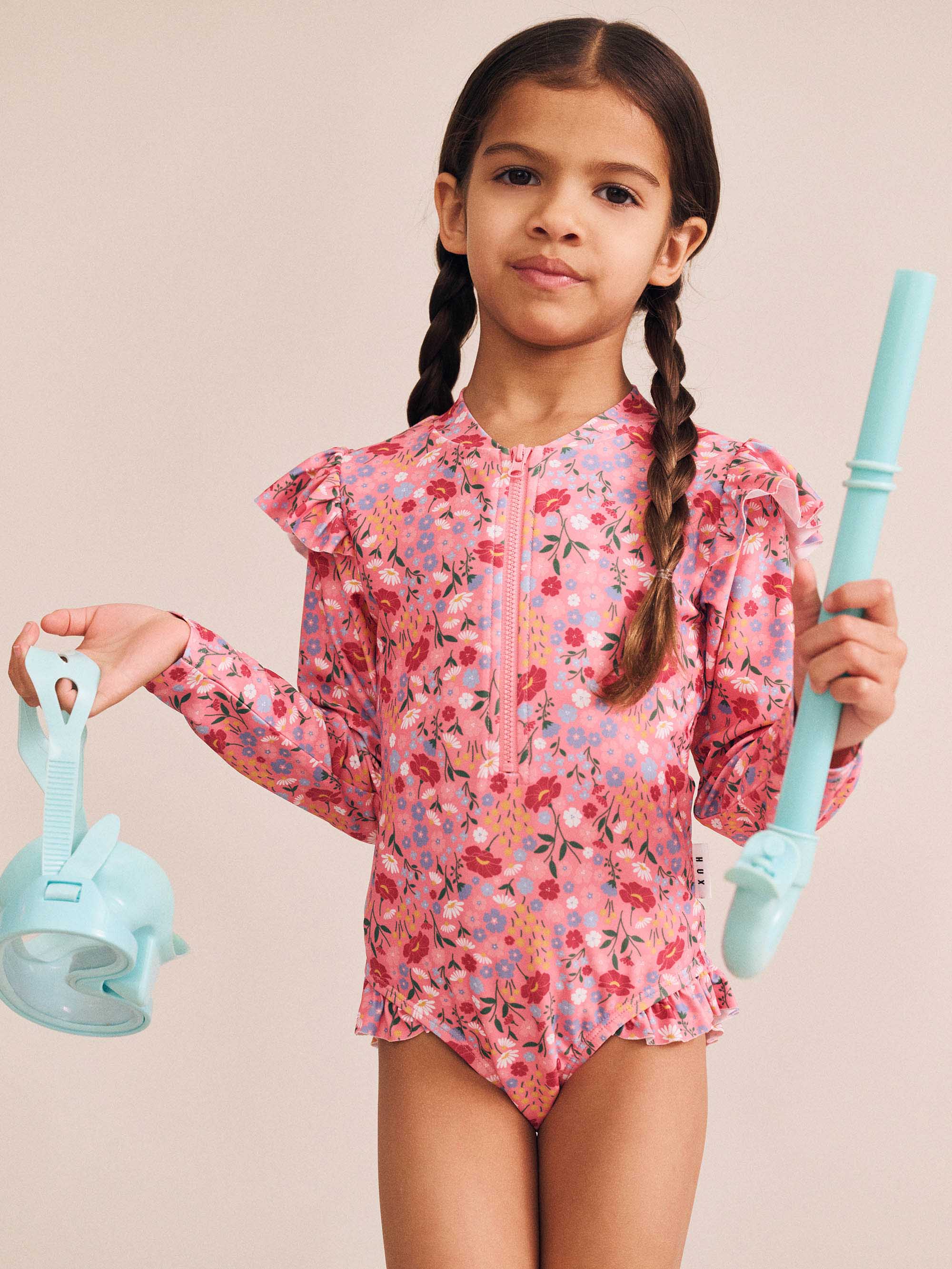 Vintage Floral Frill Swimsuit - Image 3