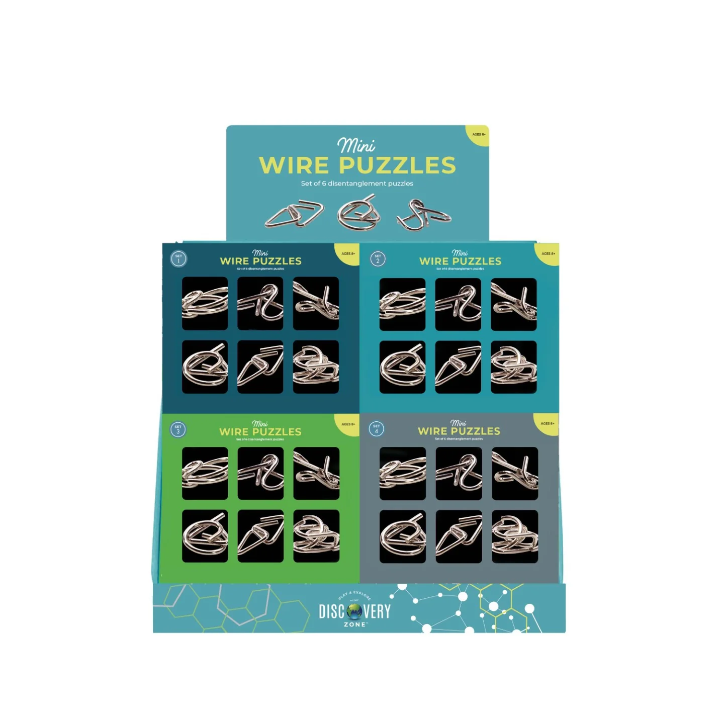 Mini Wire Puzzles Set of 6 - Assorted - Image 7