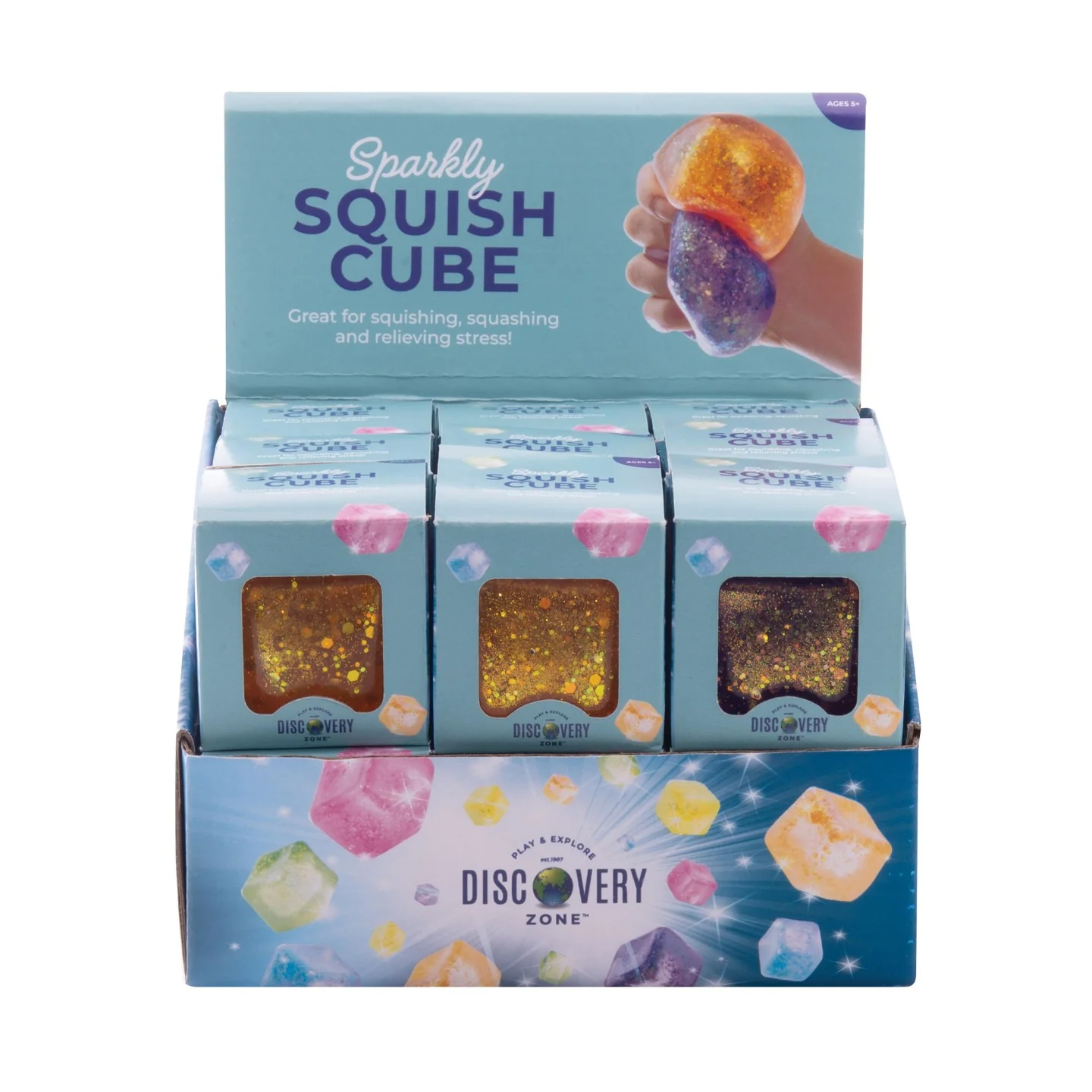 Sparkly Squish Cube - Assorted - Image 8