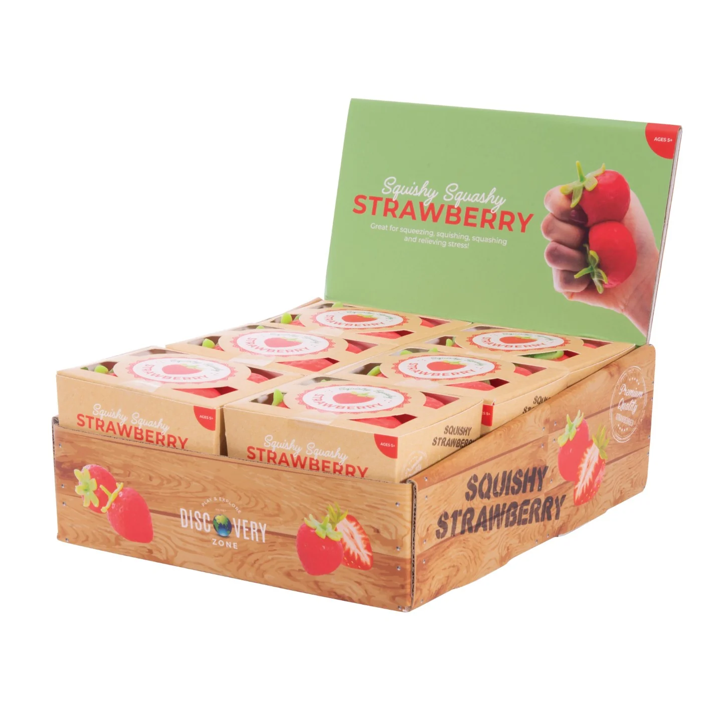 Squishy Strawberry Set of 4 - Assorted - Image 7