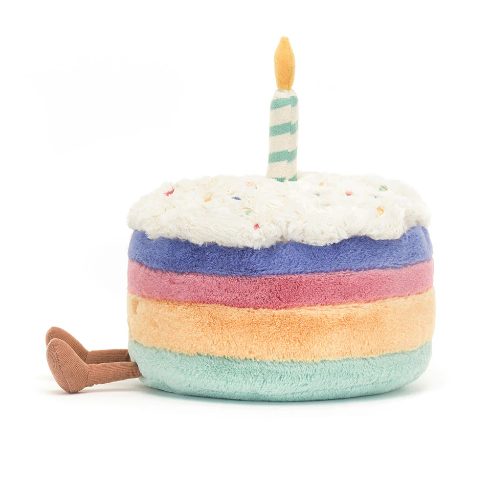 Jellycat Amuseables Rainbow Birthday Cake - Image 2