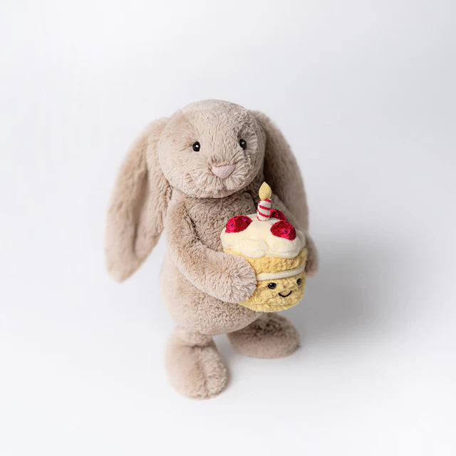 Jellycat Bashful Beige Birthday Bunny - Image 2
